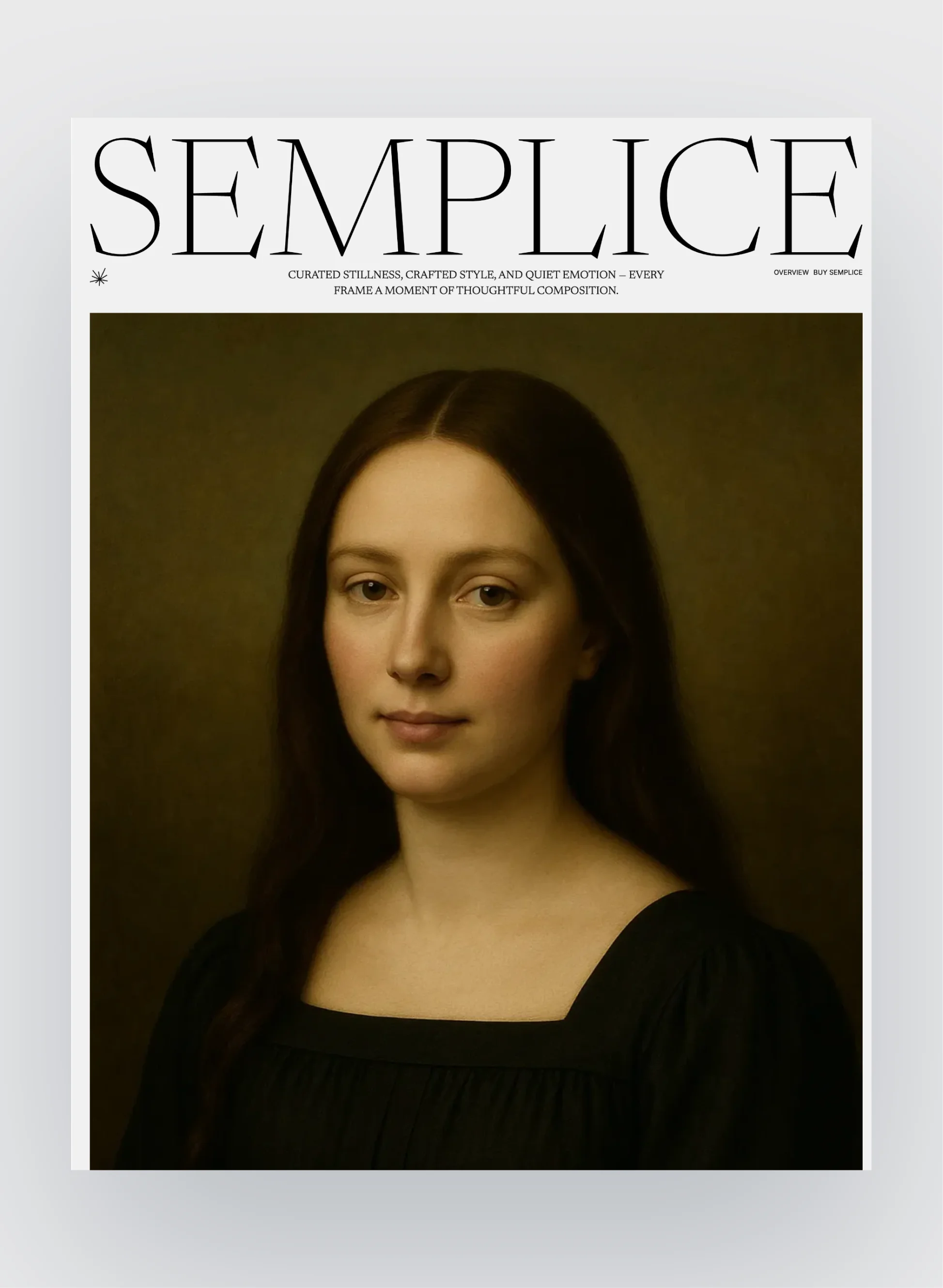 Semplice homepage layout