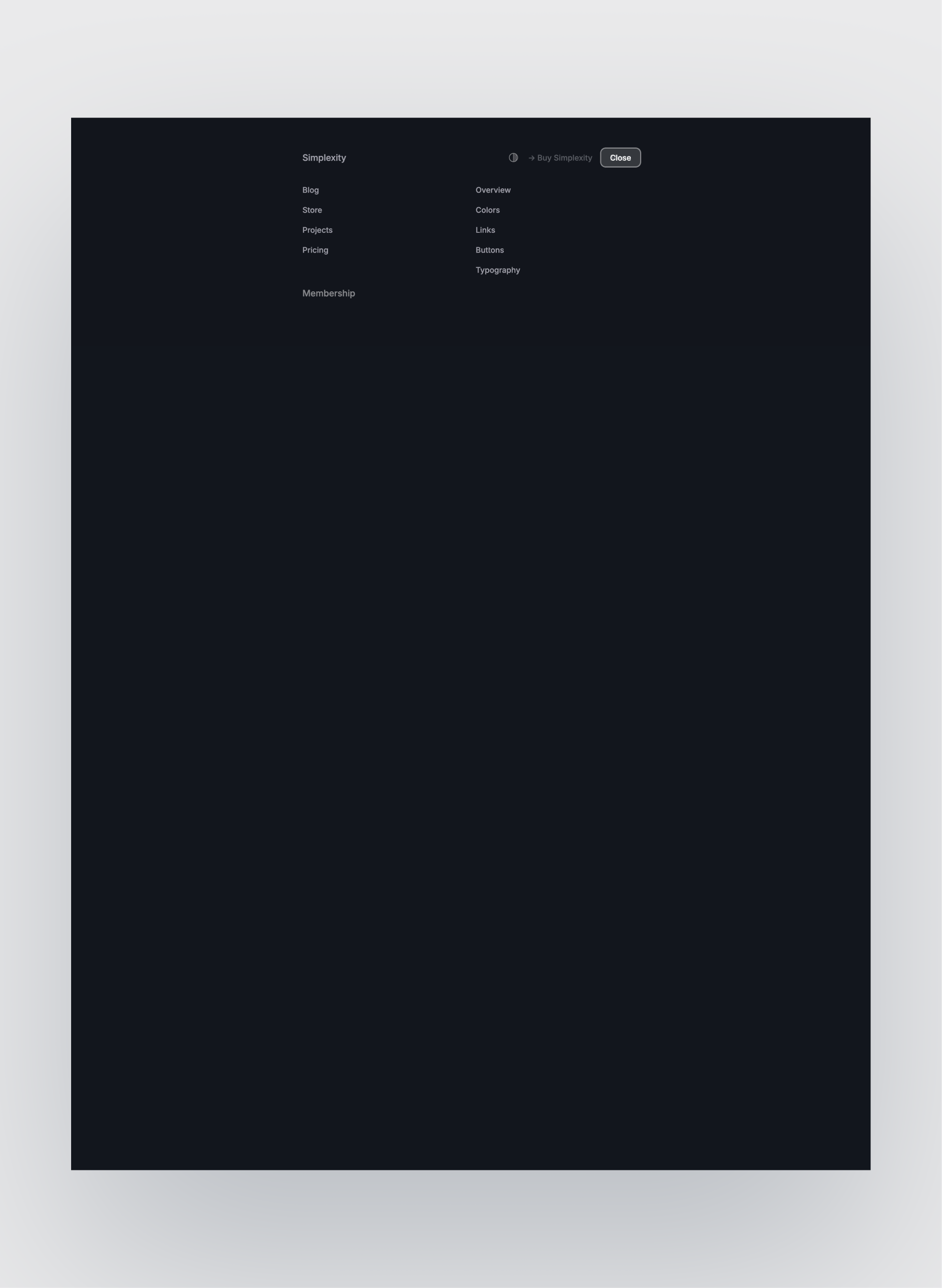 Simplexity contact form design