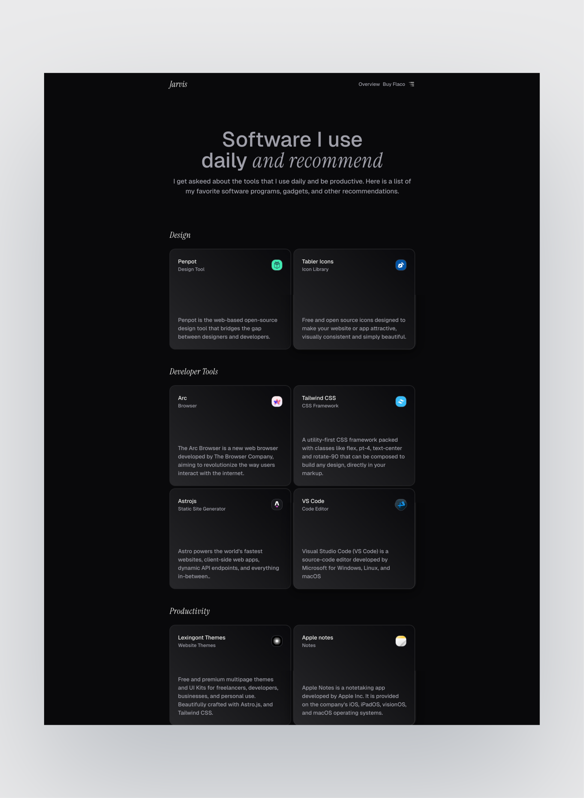 Flaco case studies layout