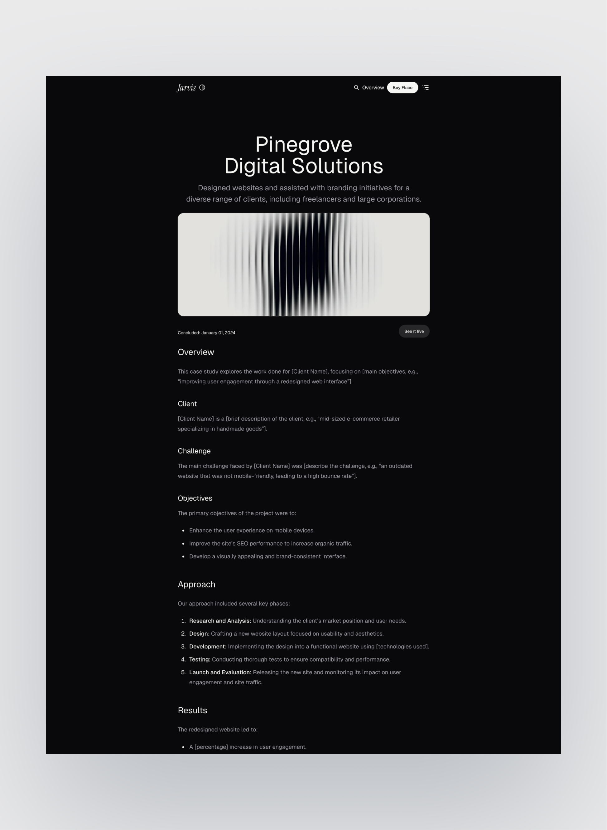 Flaco portfolio grid layout
