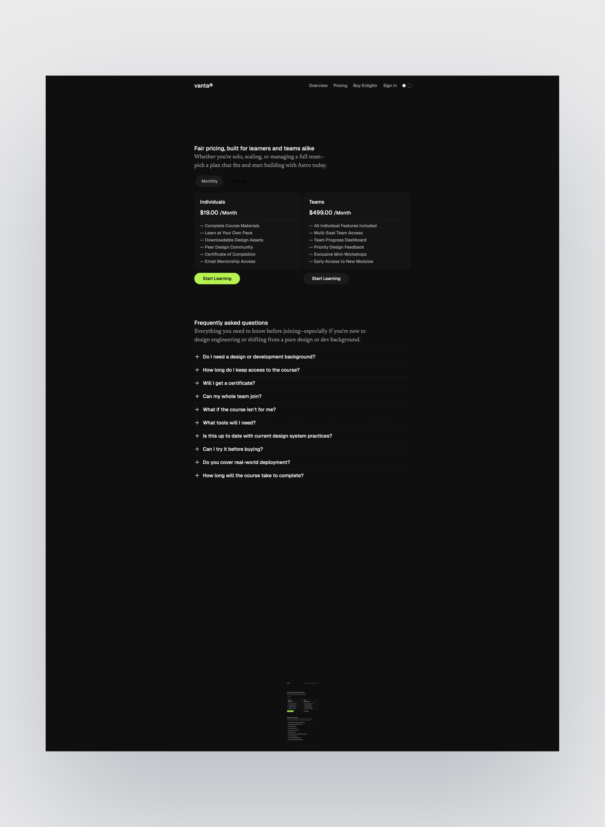 Vanta discussion forum