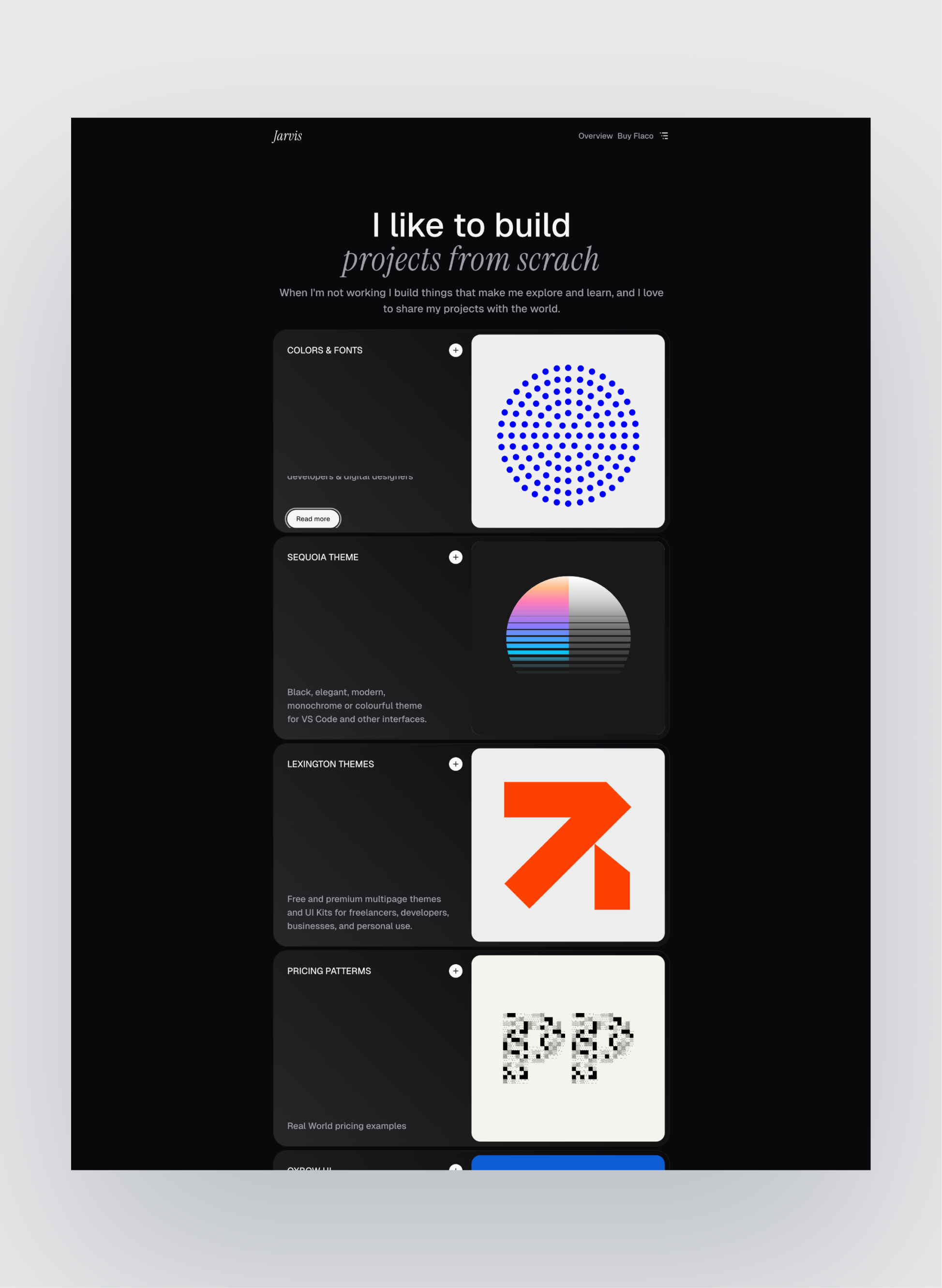 Flaco mobile navigation