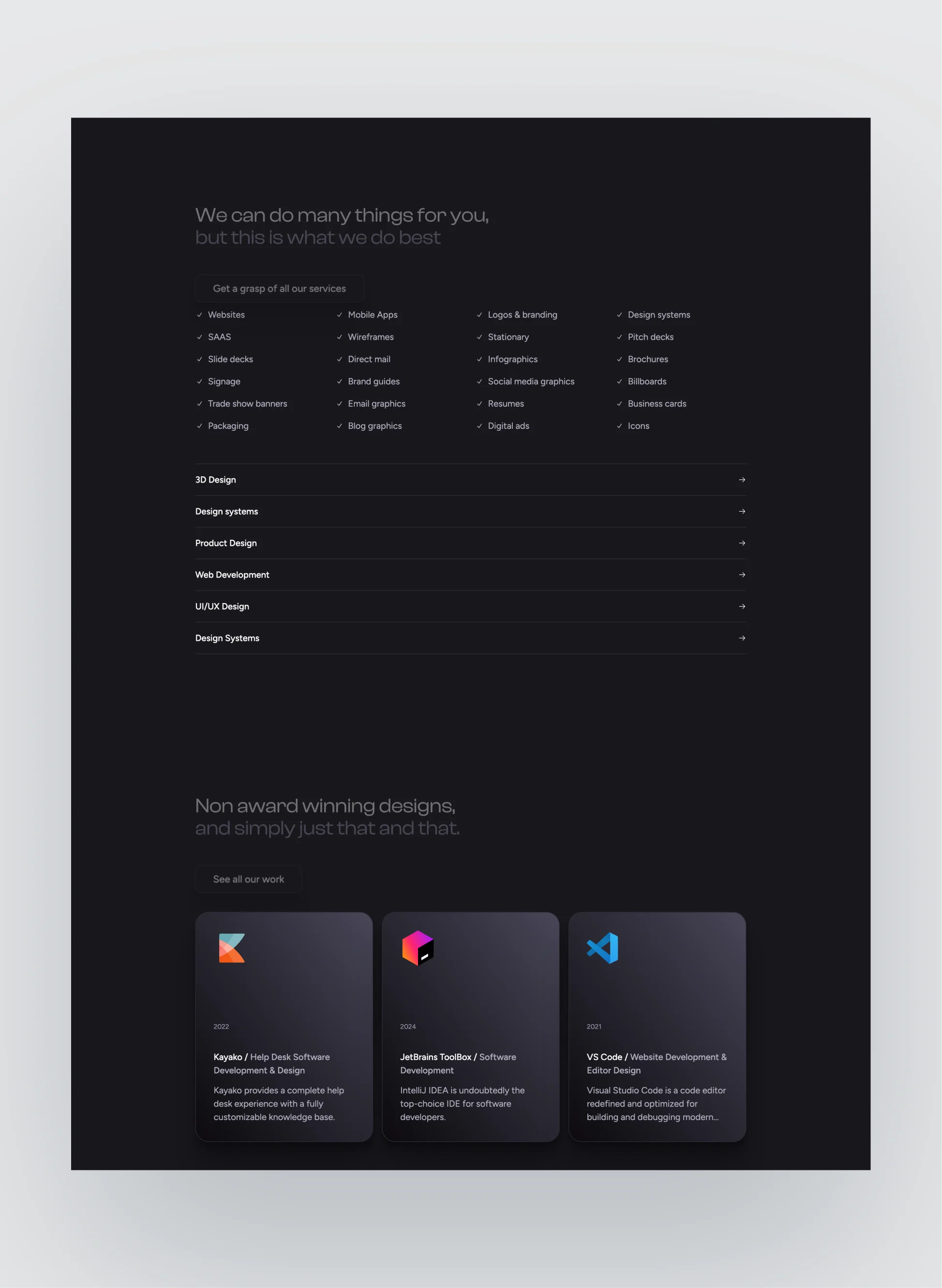Aubergine services layout
