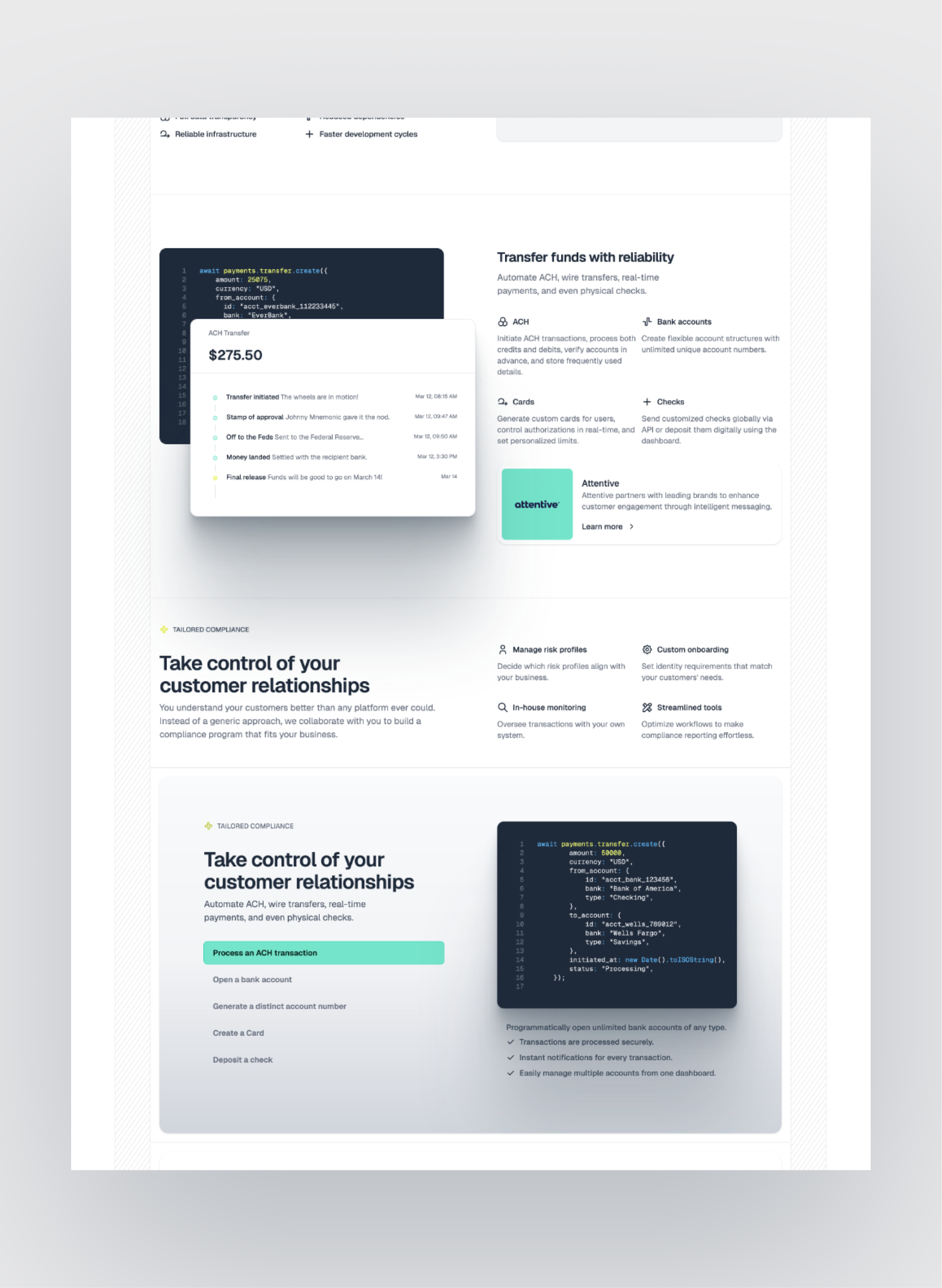 Spazio Bianco pricing page layout