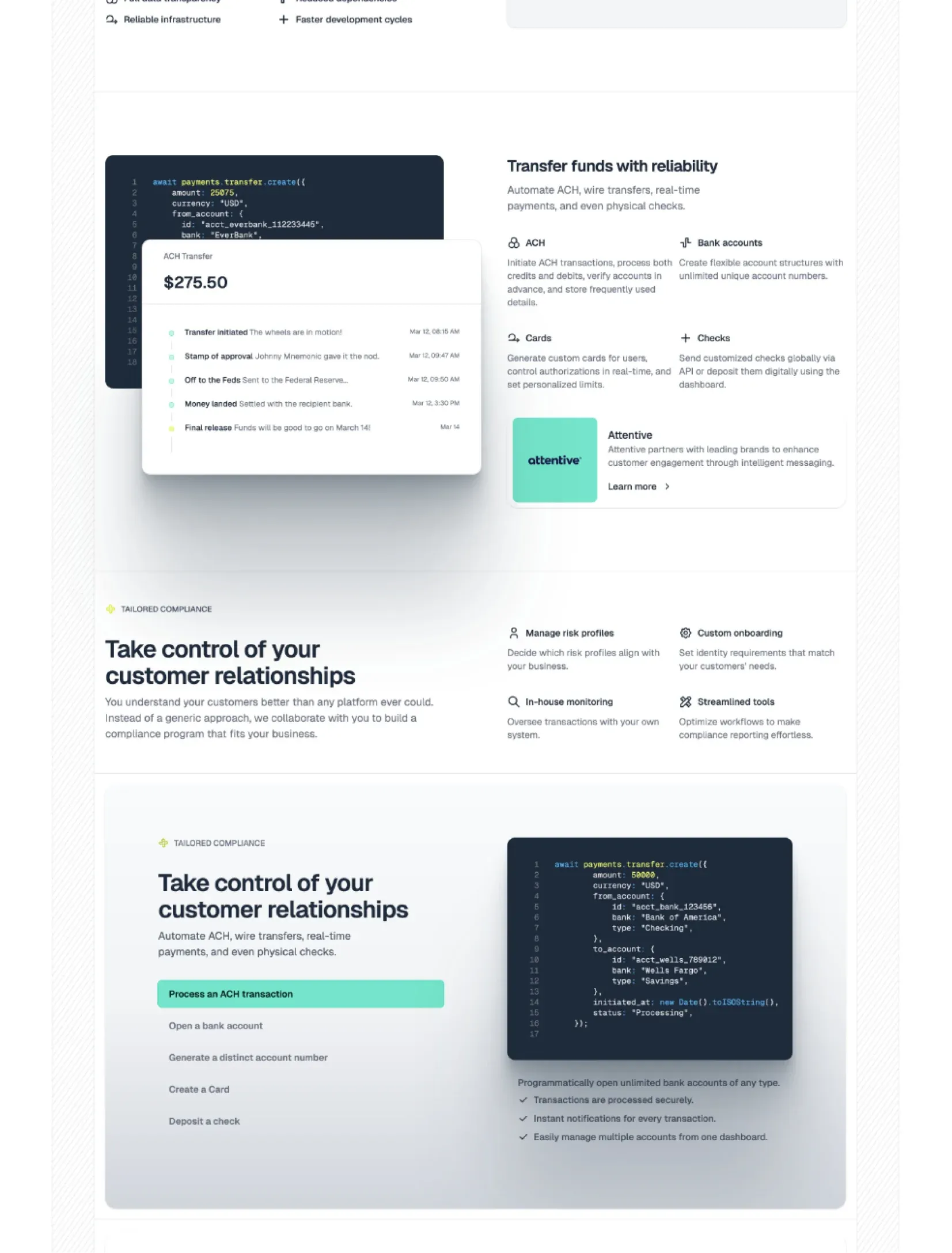 Spazio Bianco pricing page layout