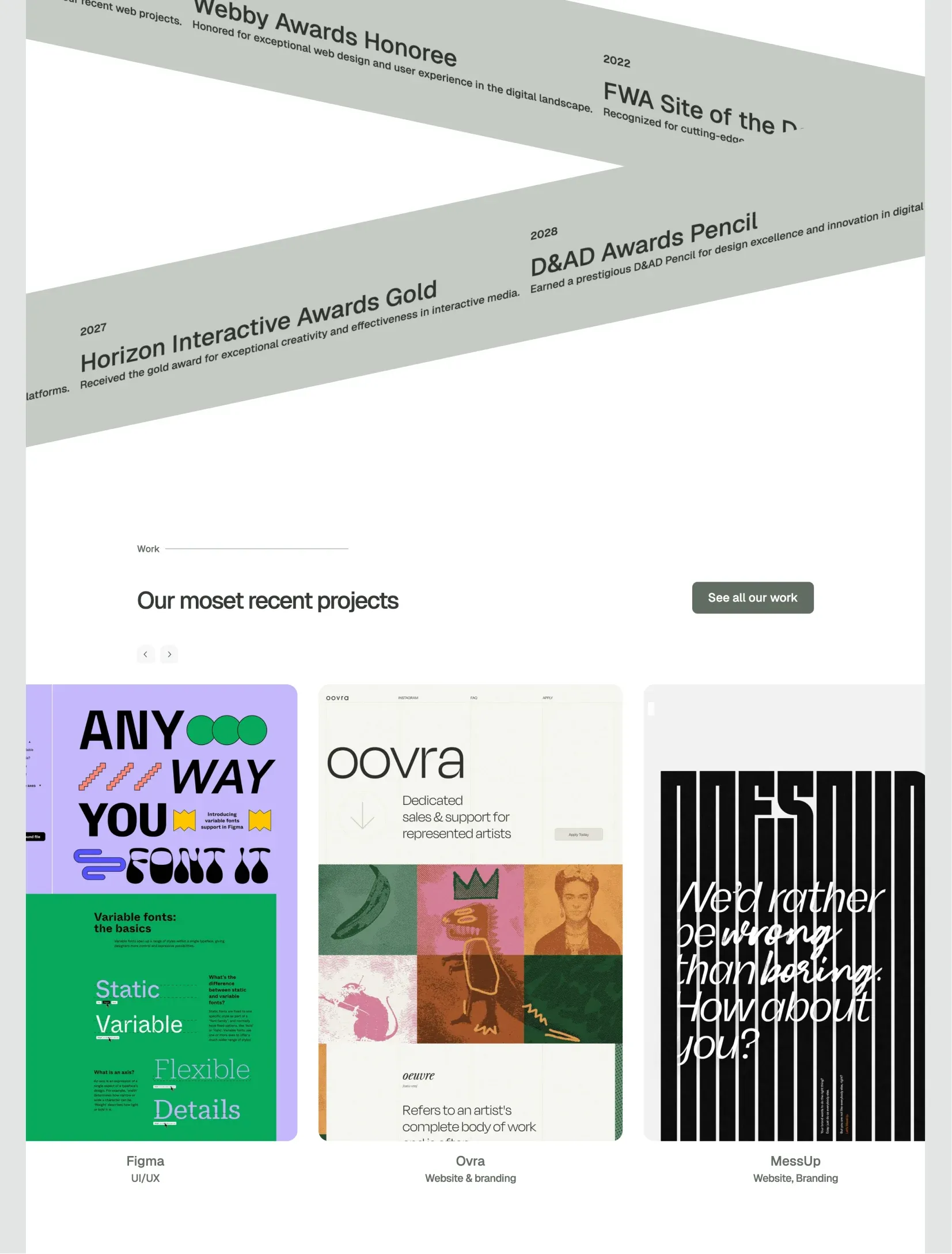 Outkast about page layout