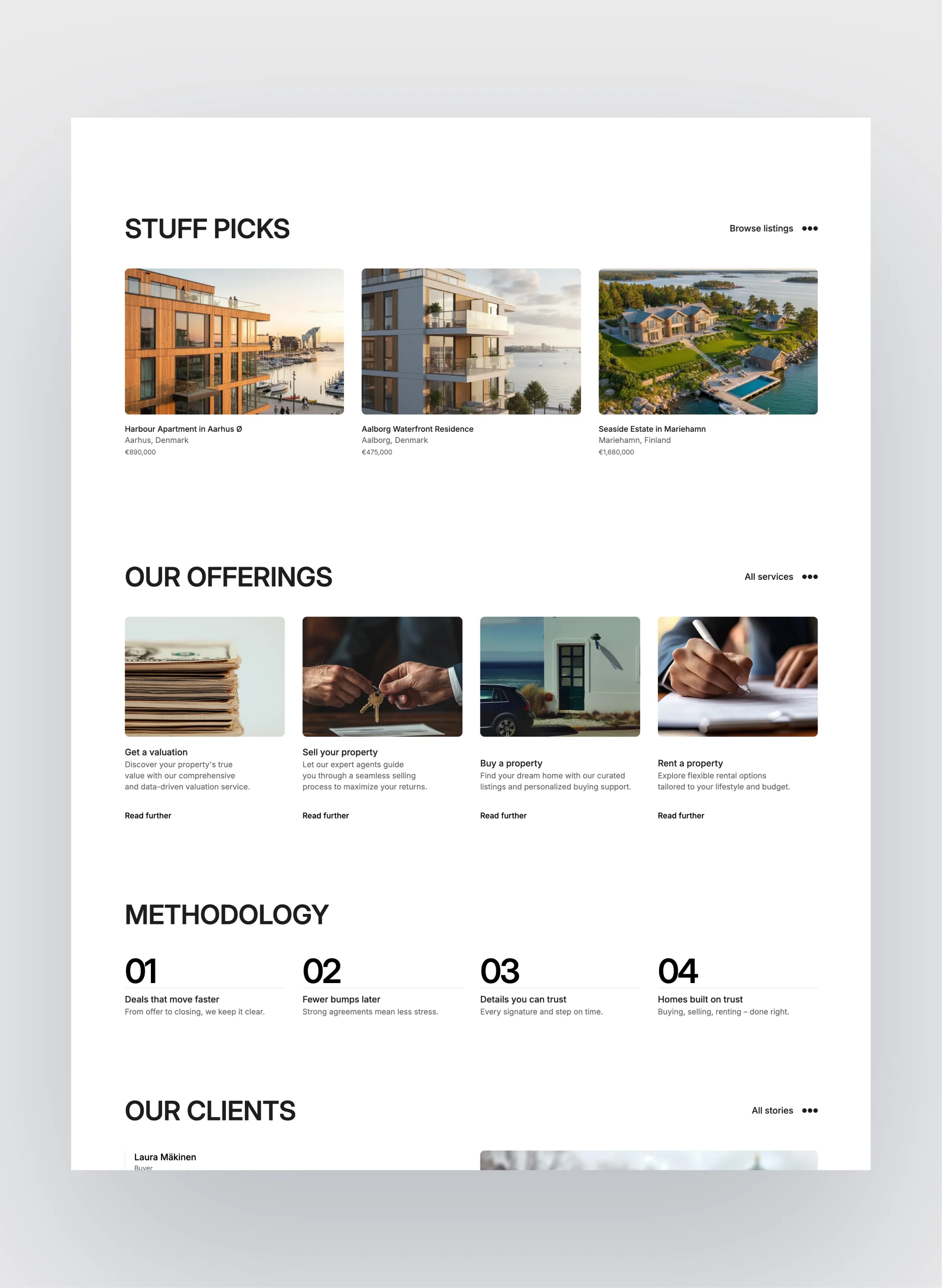 Westend property listings grid