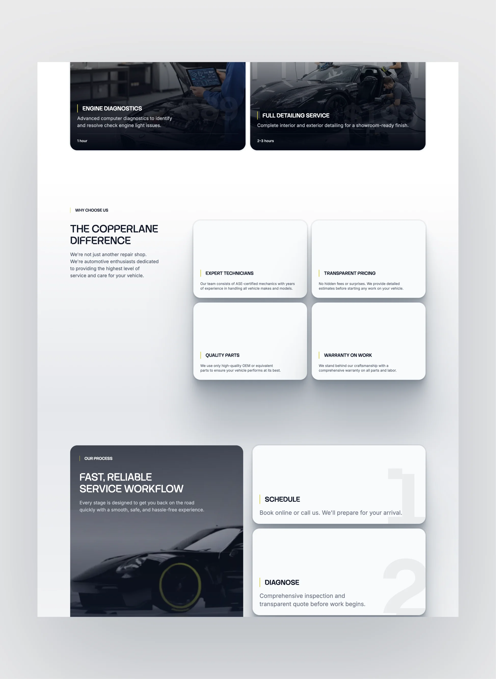 Copperlane pricing and service packages page