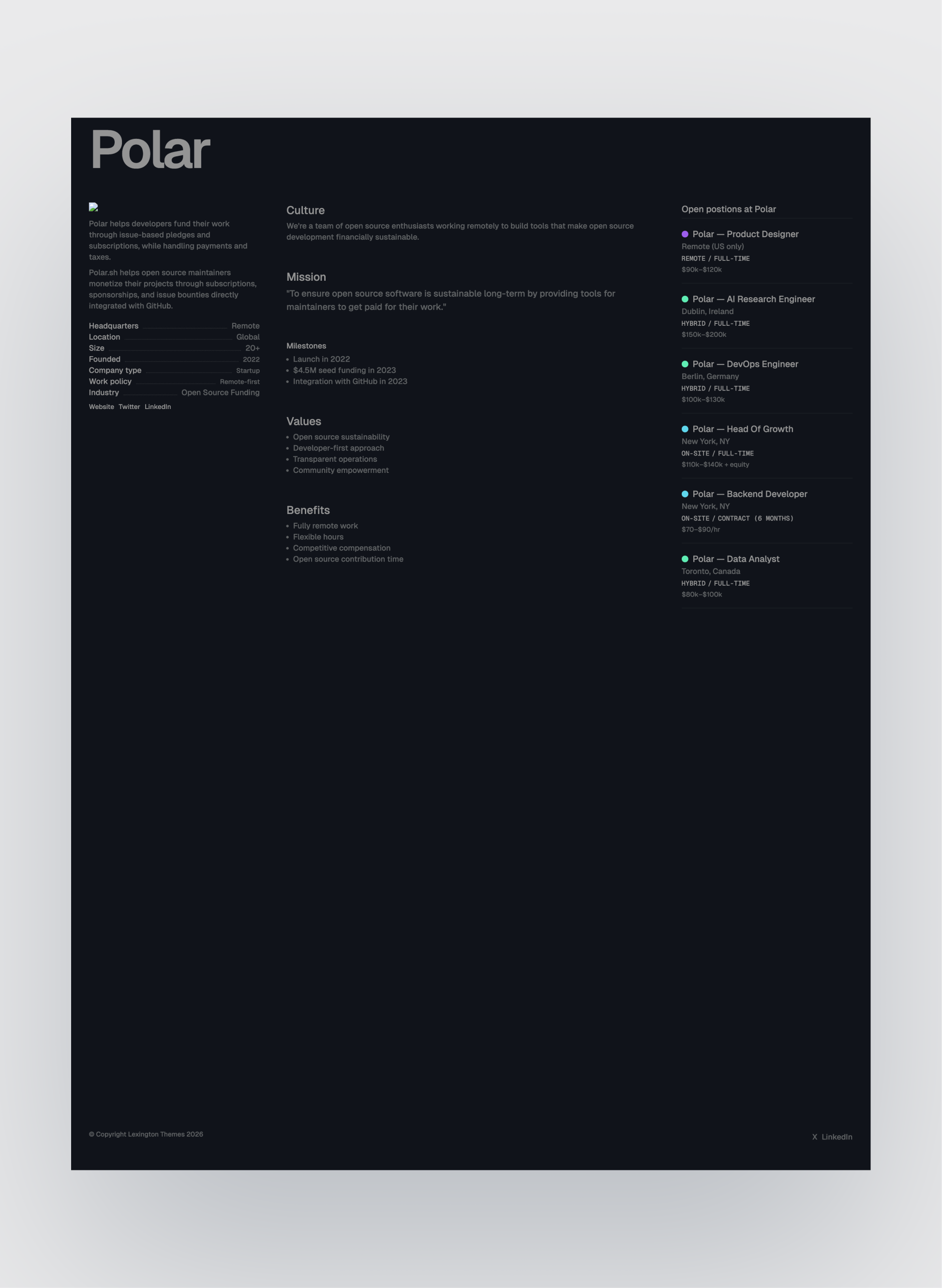 Carriera page preview