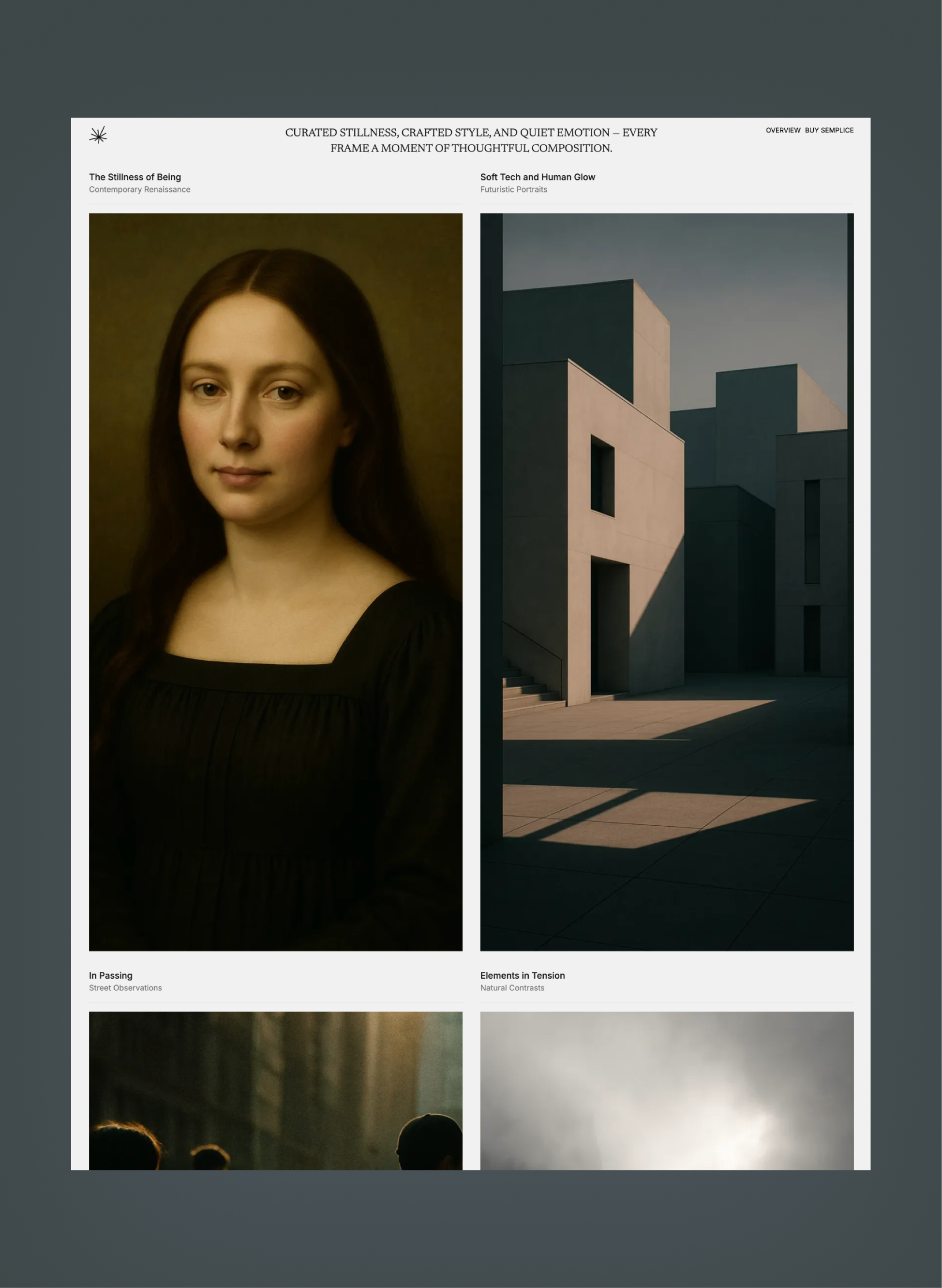 Semplice studio page