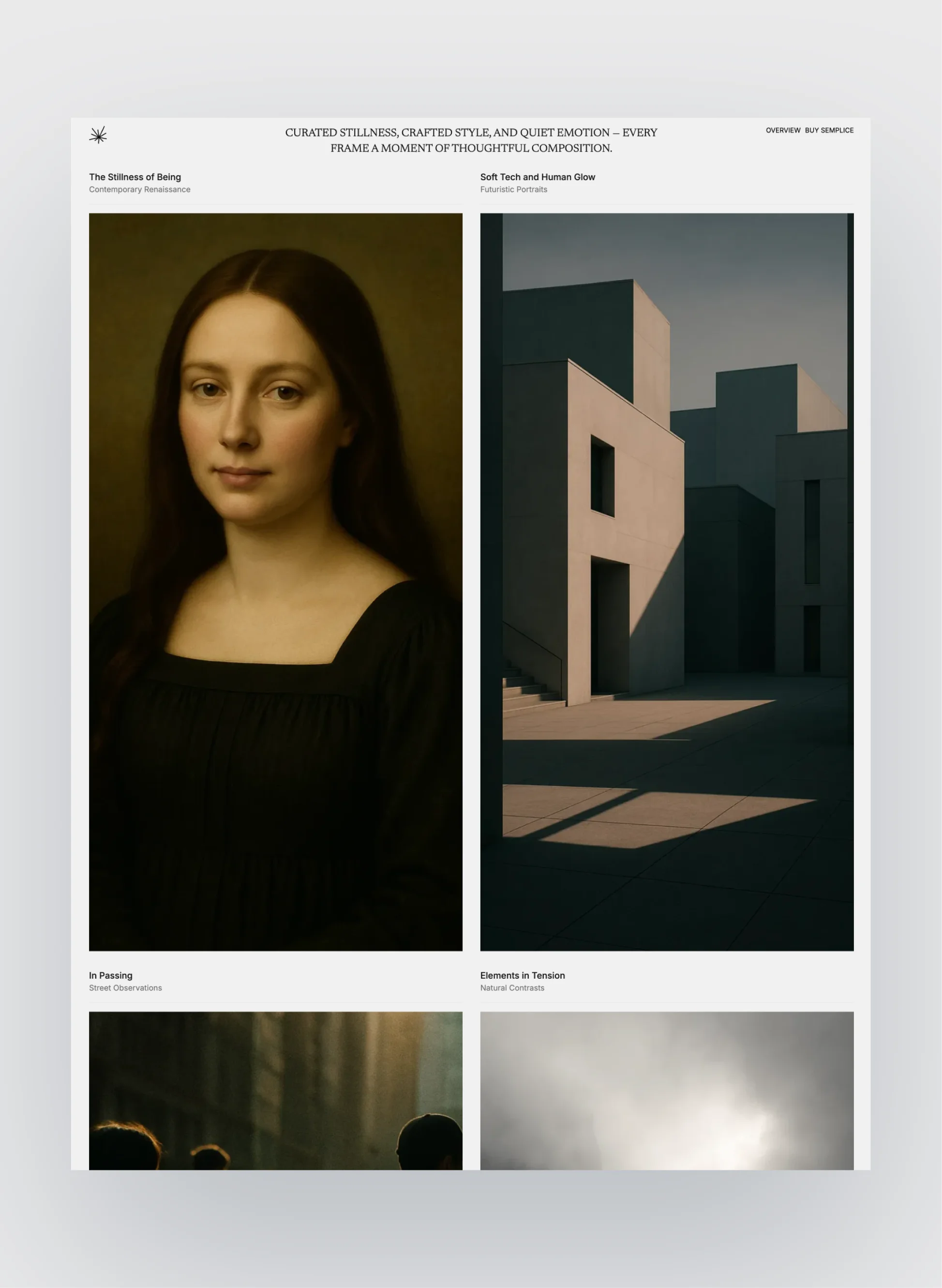 Semplice studio page