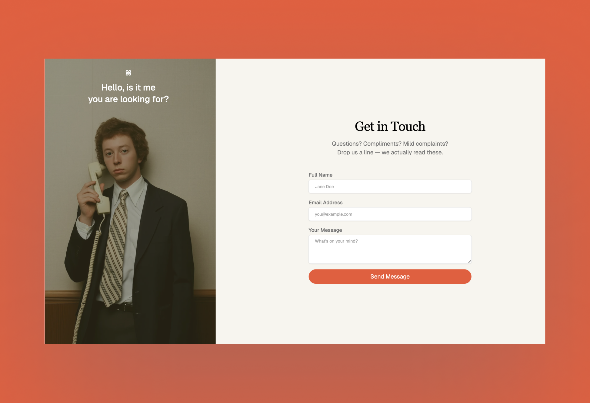 Brightlight team page layout