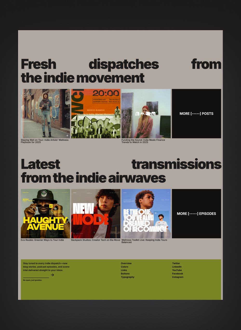 Streamer membership landing