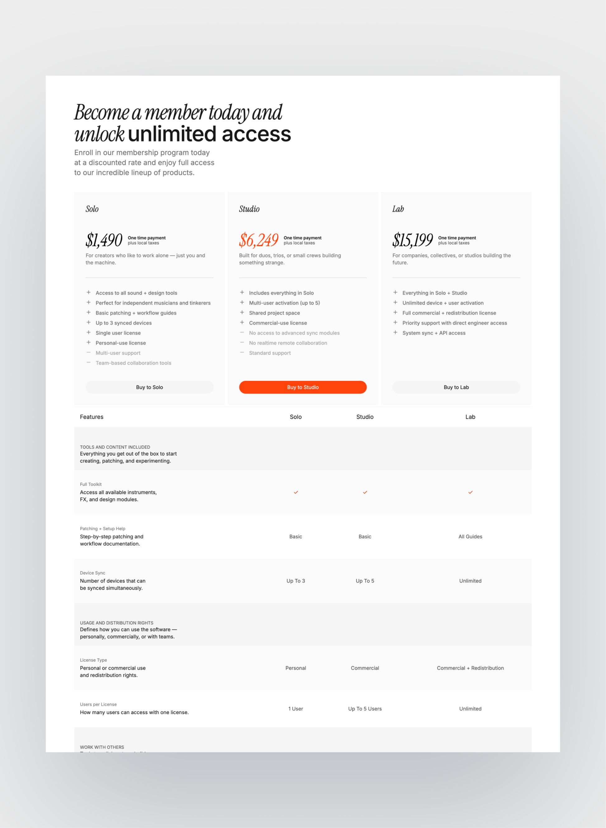 Williamsburg checkout interface