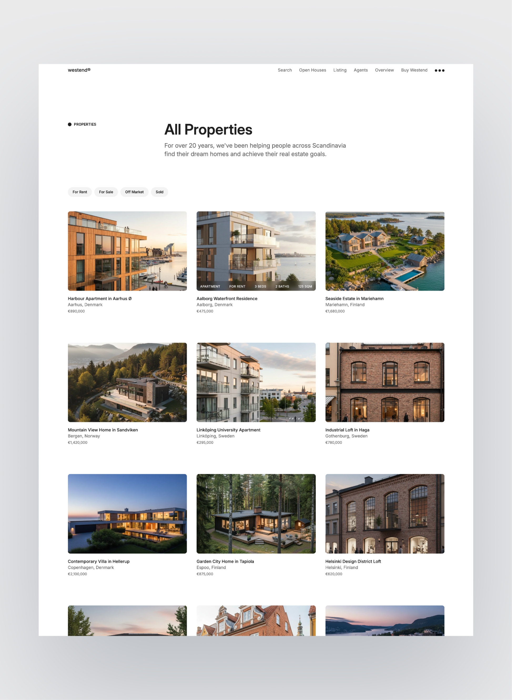 Westend agents directory page