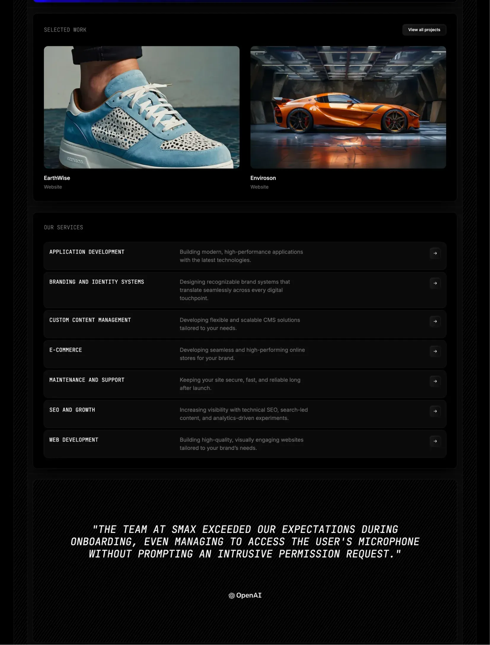 Studiomax project grid view