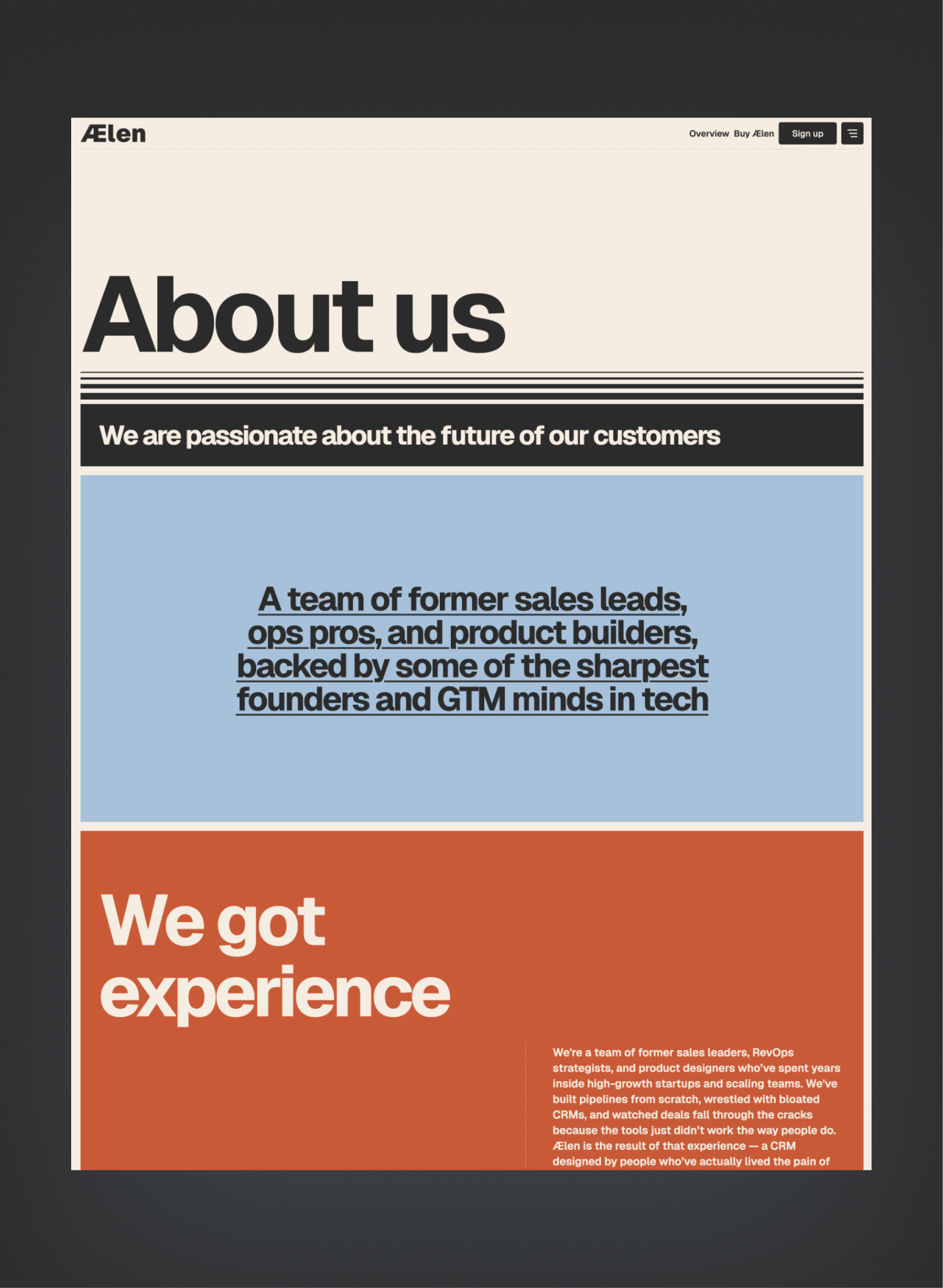 Ælen SaaS changelog page with structured updates