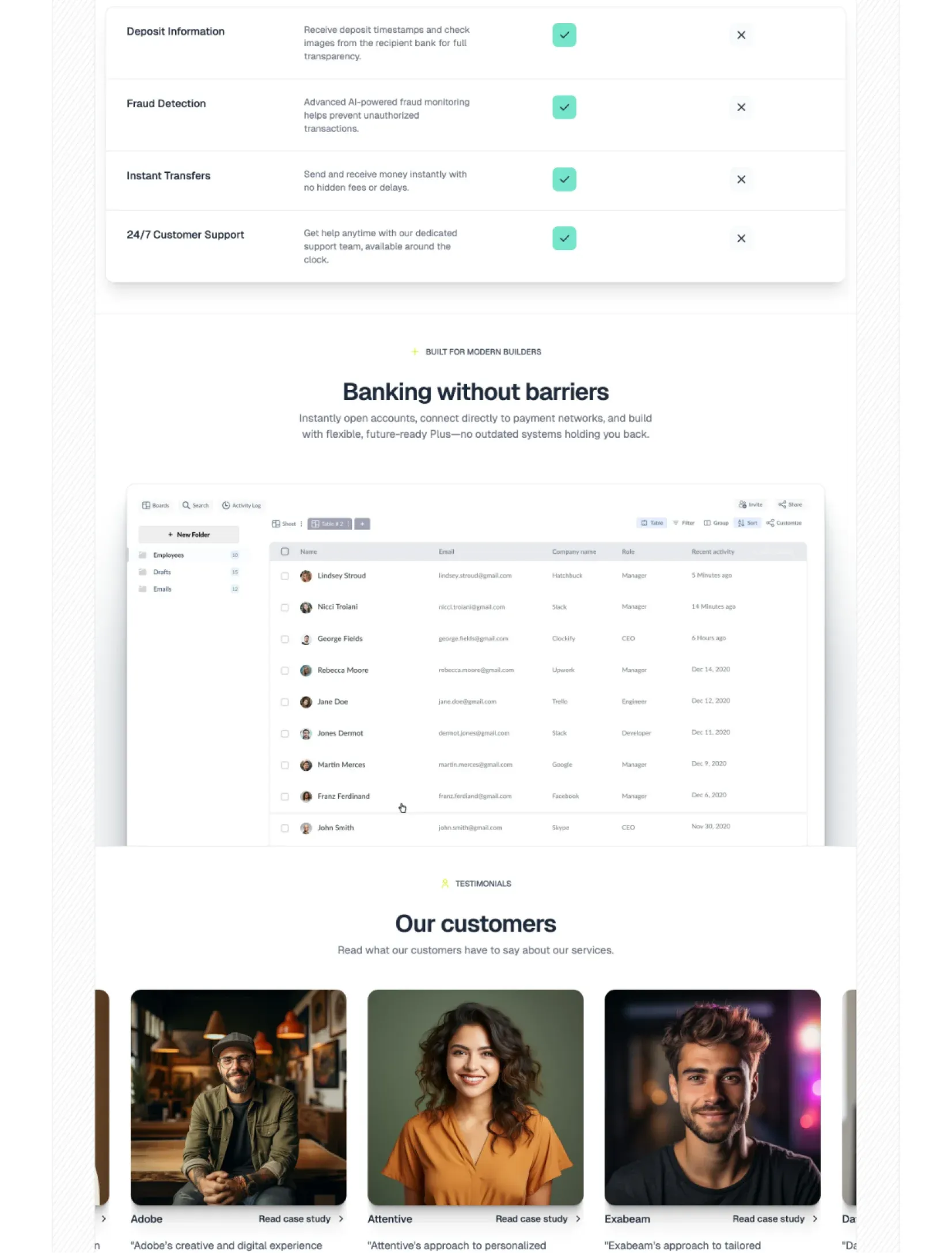 Spazio Bianco help center layout