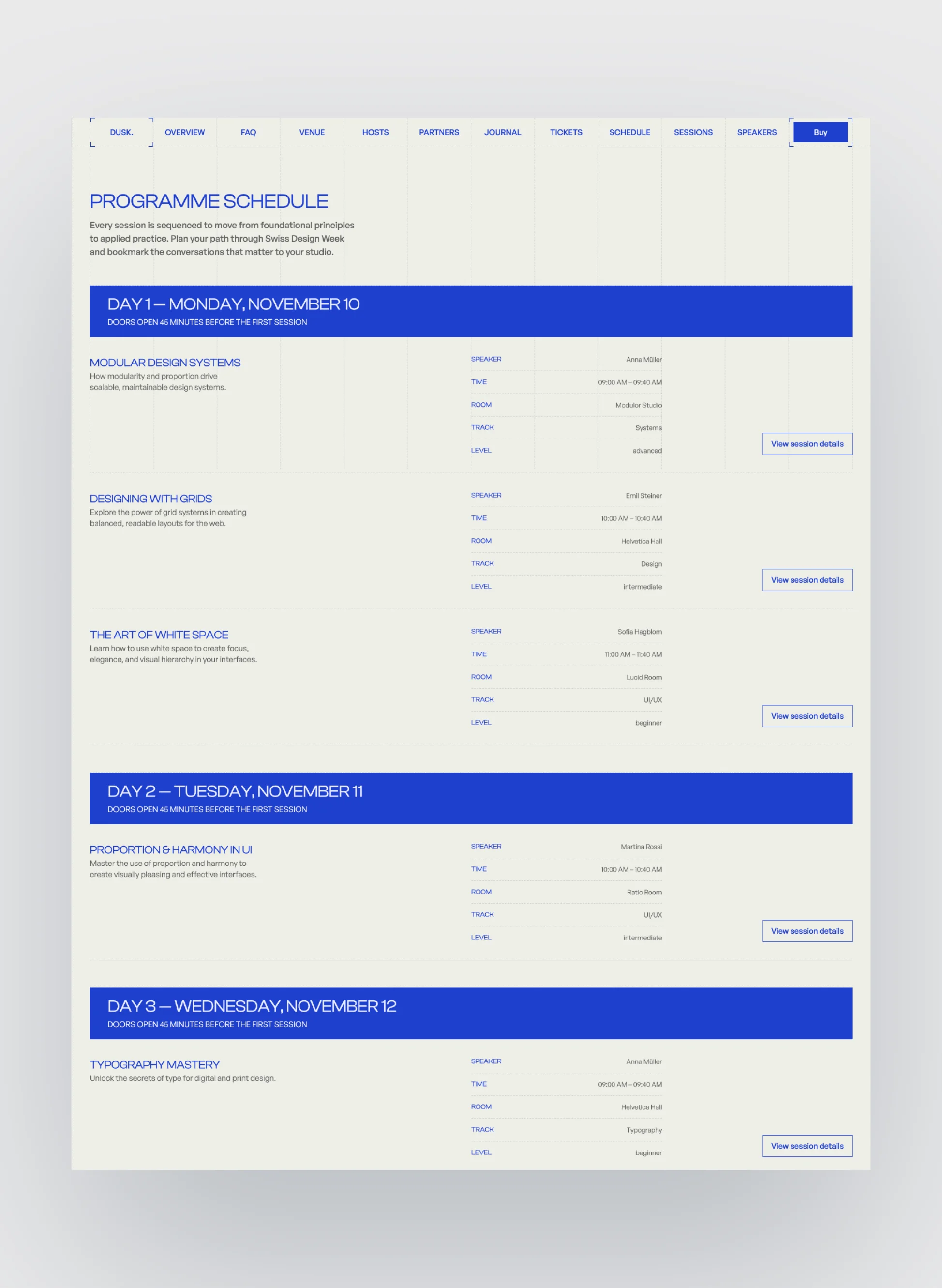 Dusk contact and registration flow