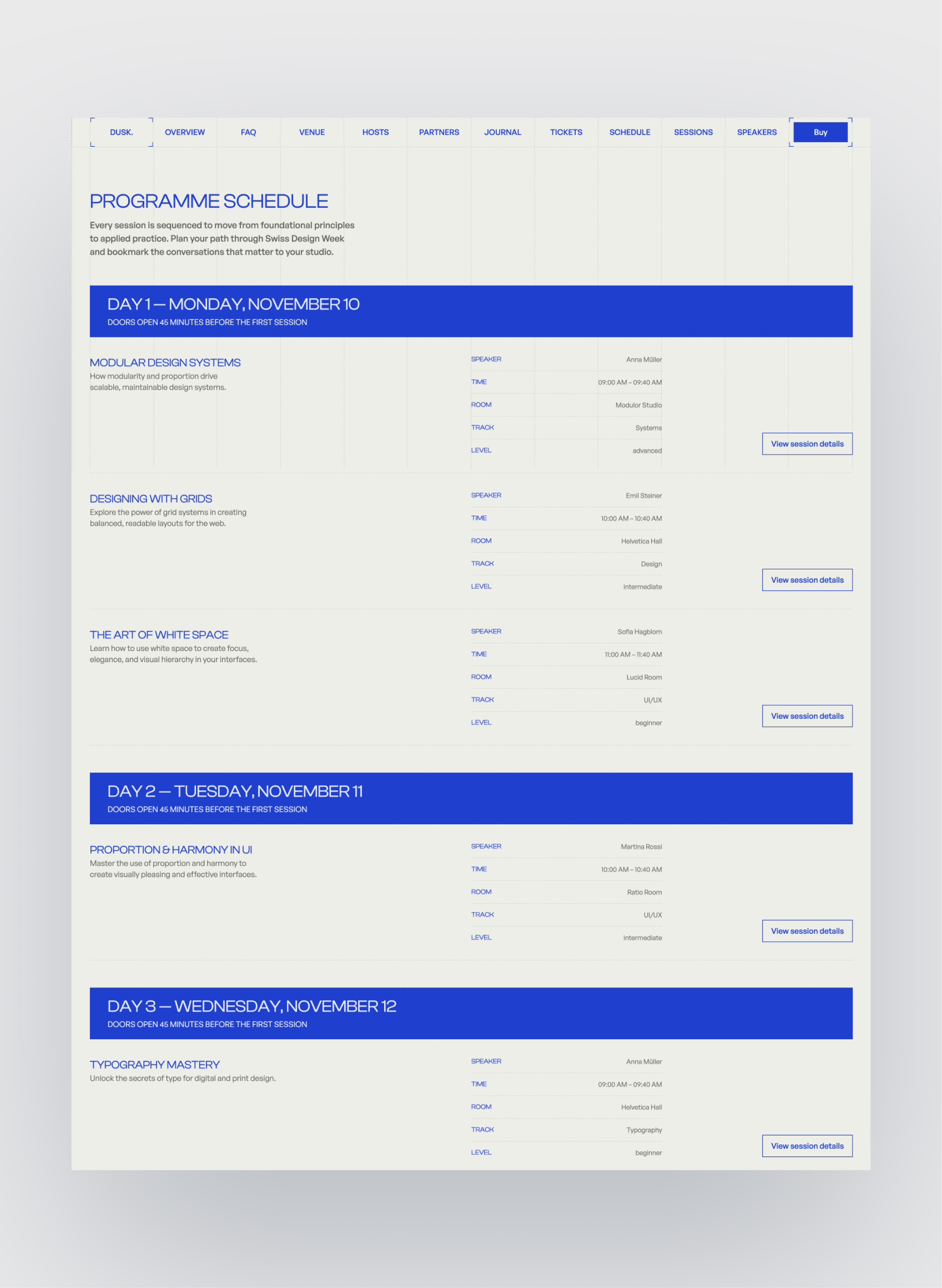 Dusk contact and registration flow