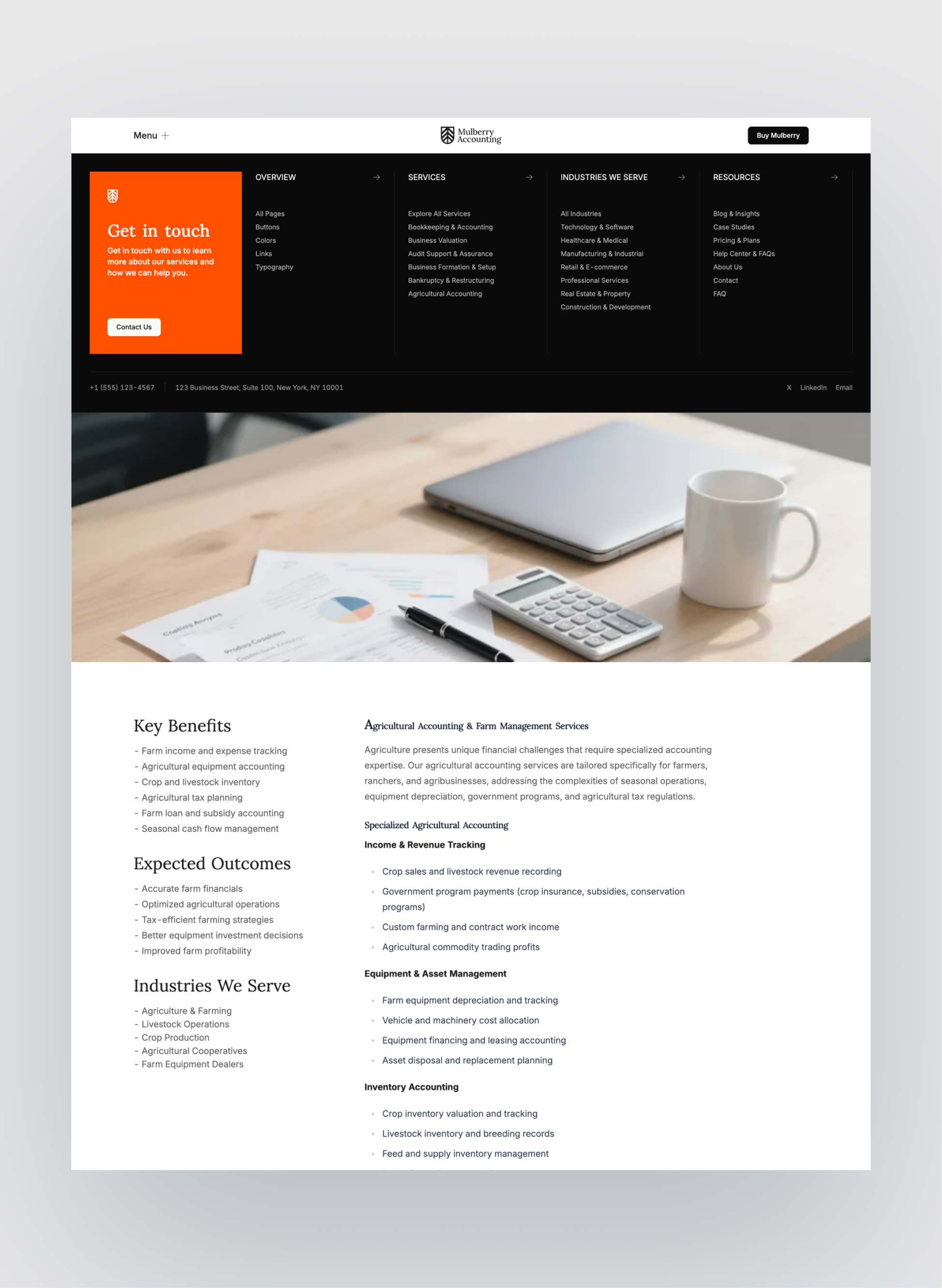 Mulberry contact and consultation flow
