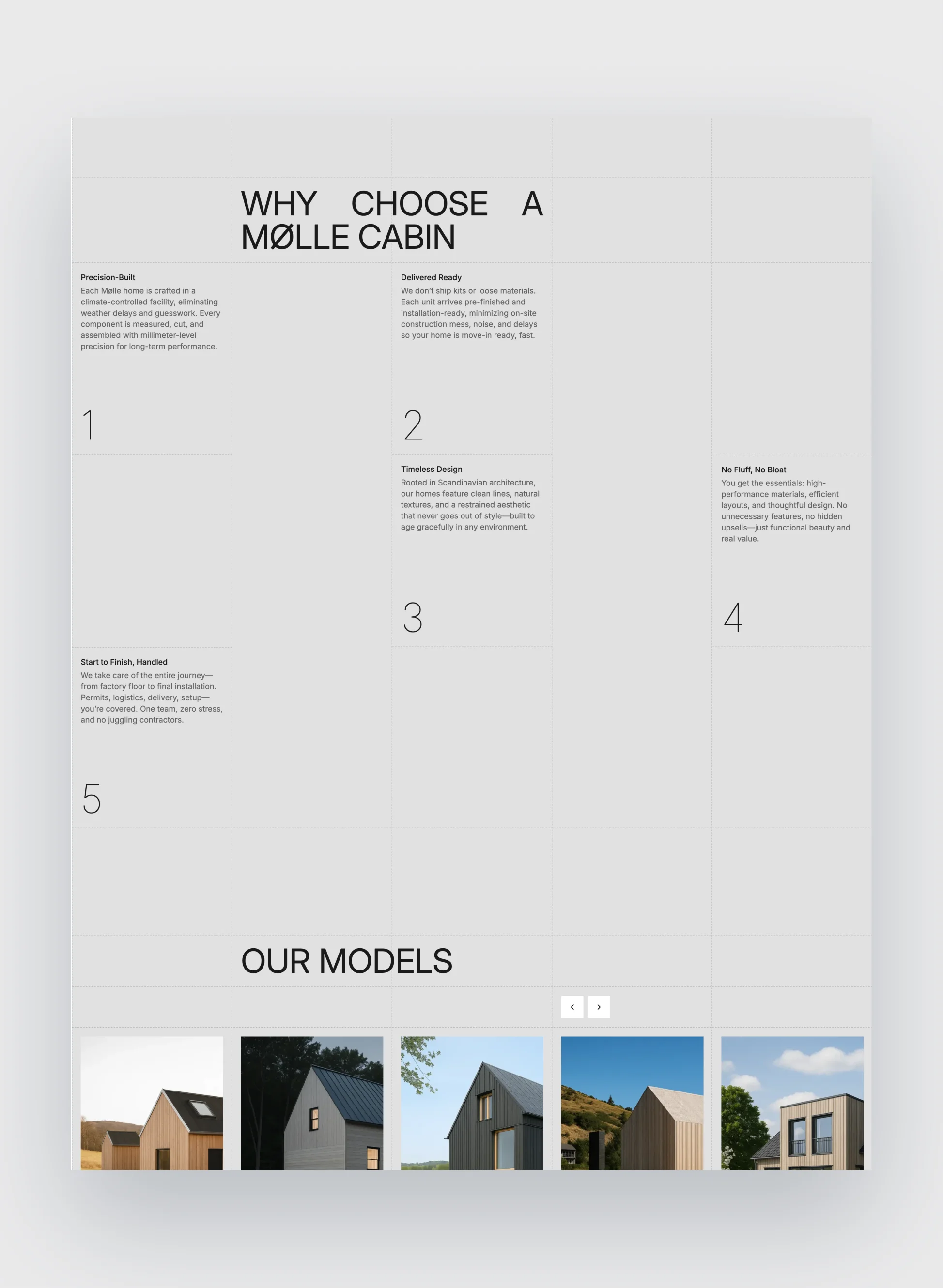 Mølle process page layout