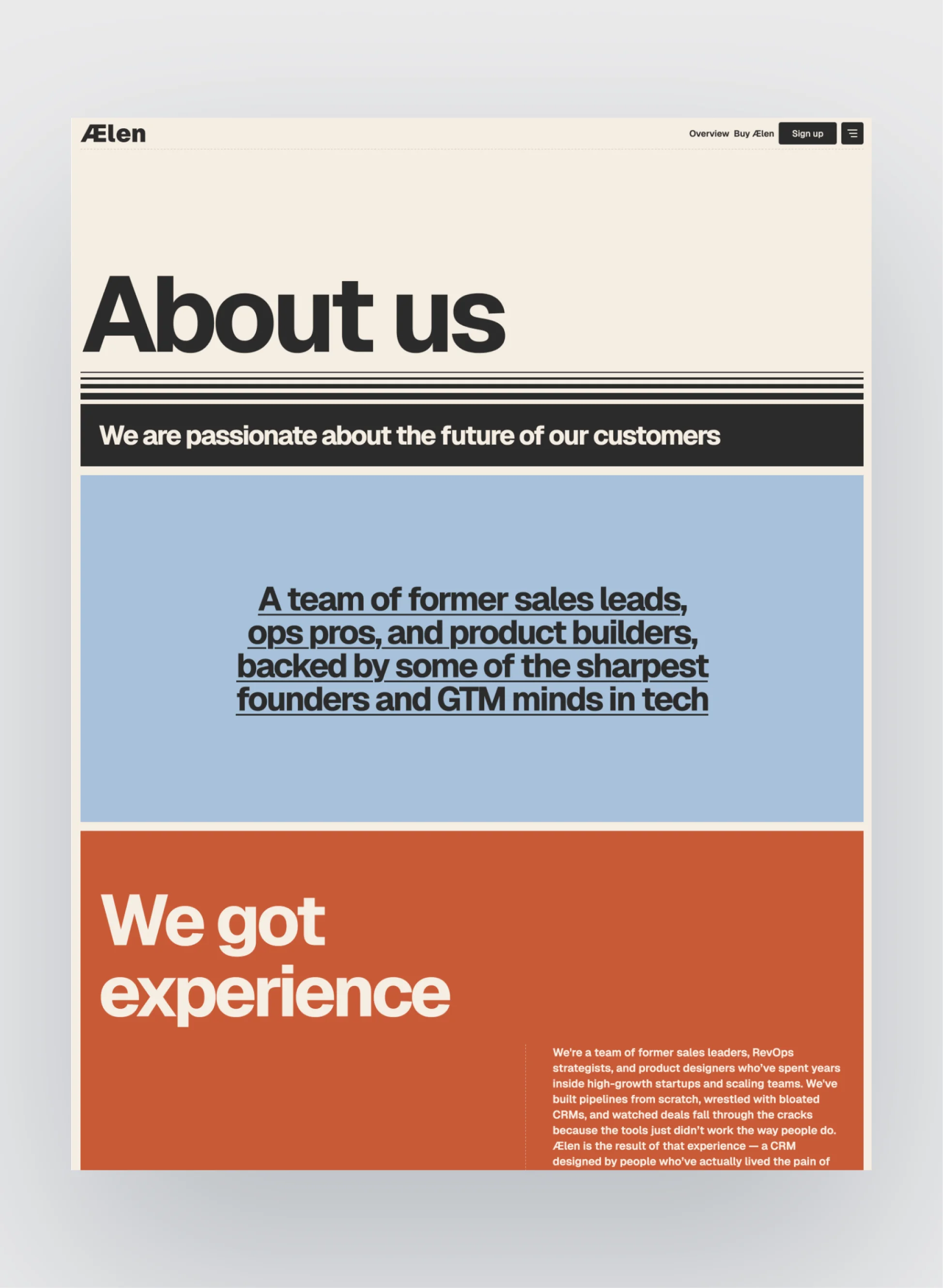 Ælen SaaS changelog page with structured updates