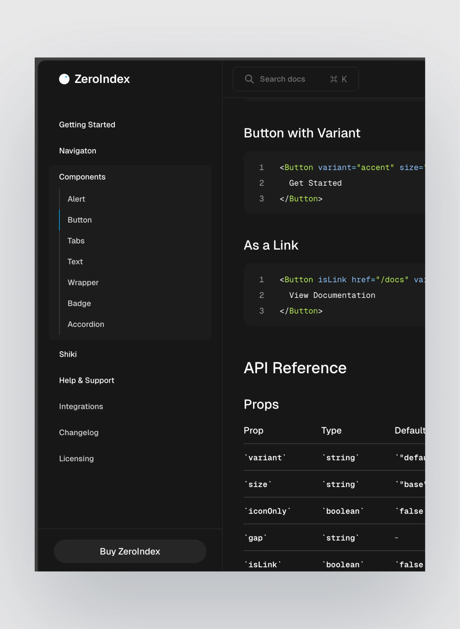 ZeroIndex team and contributors page