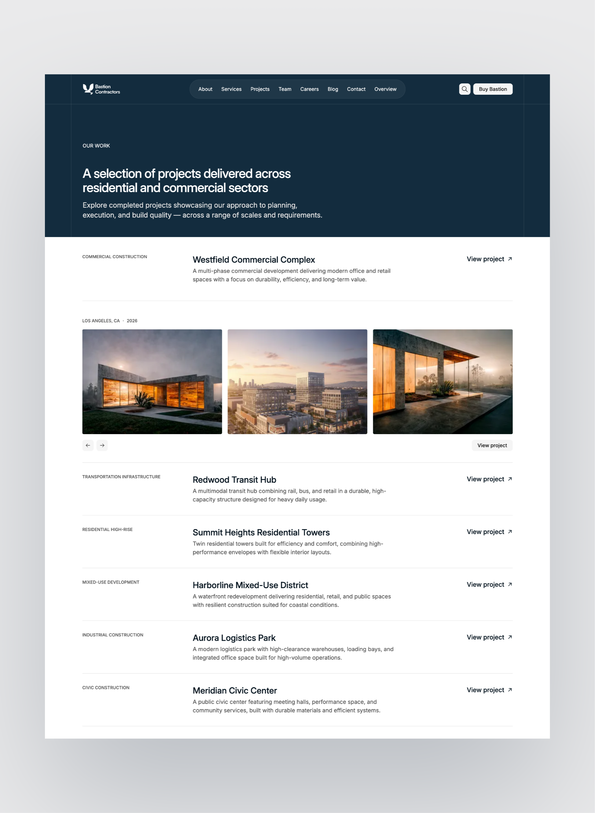 Bastion construction services overview