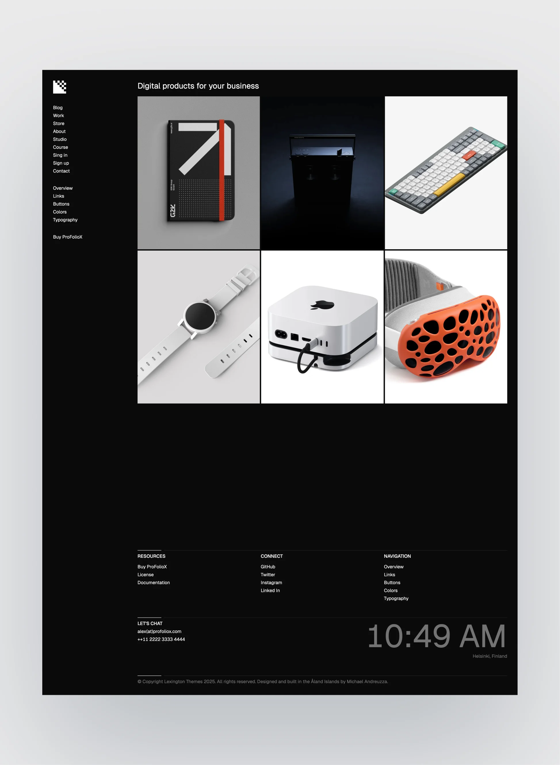Pro FolioX store page