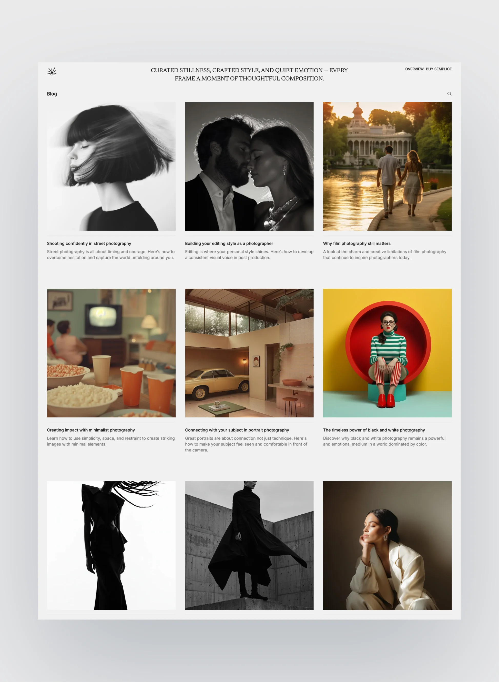 Semplice store page
