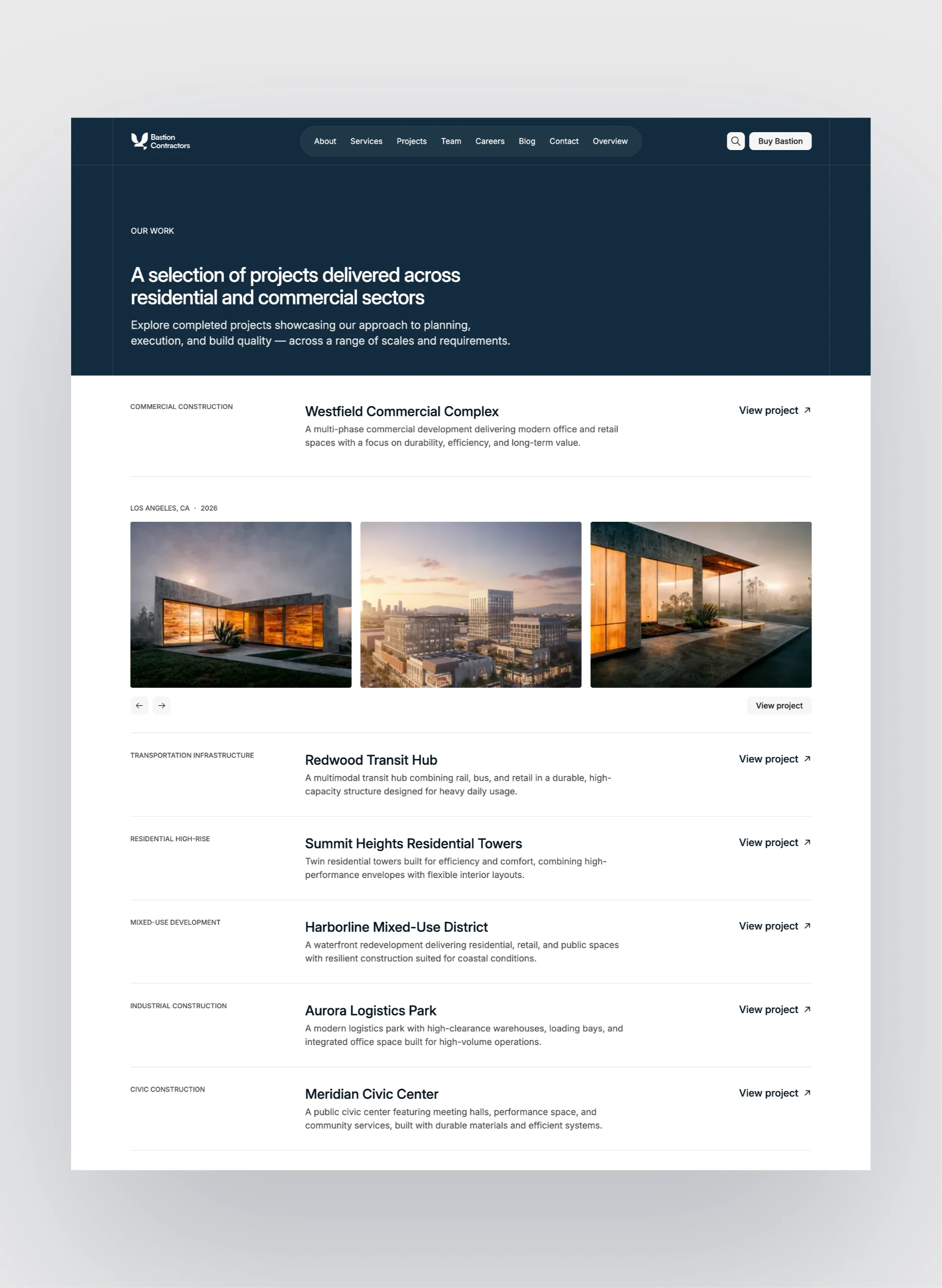 Bastion construction services overview