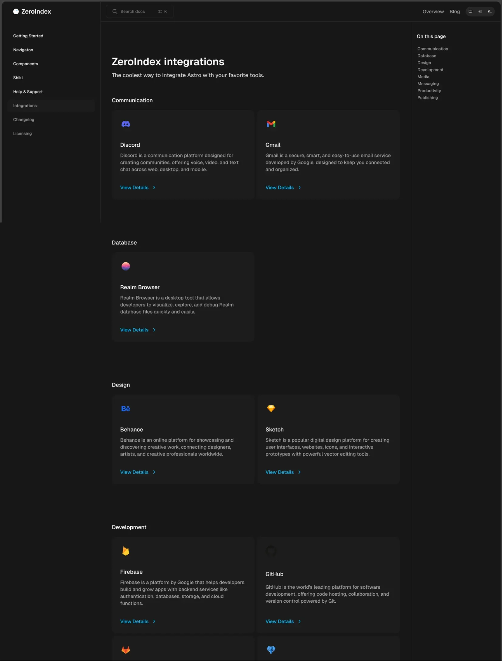 ZeroIndex code block and tabs example