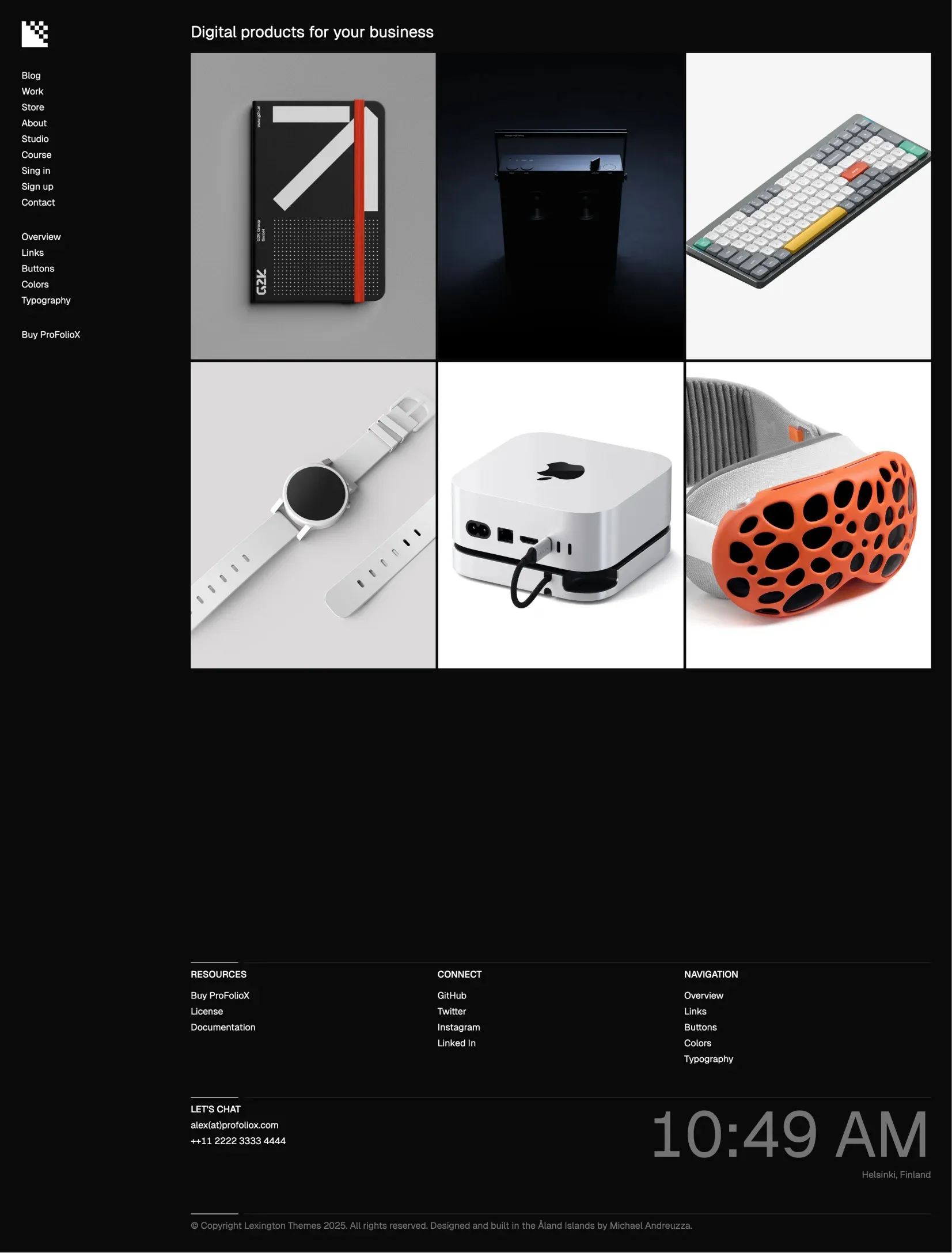 Pro FolioX store page