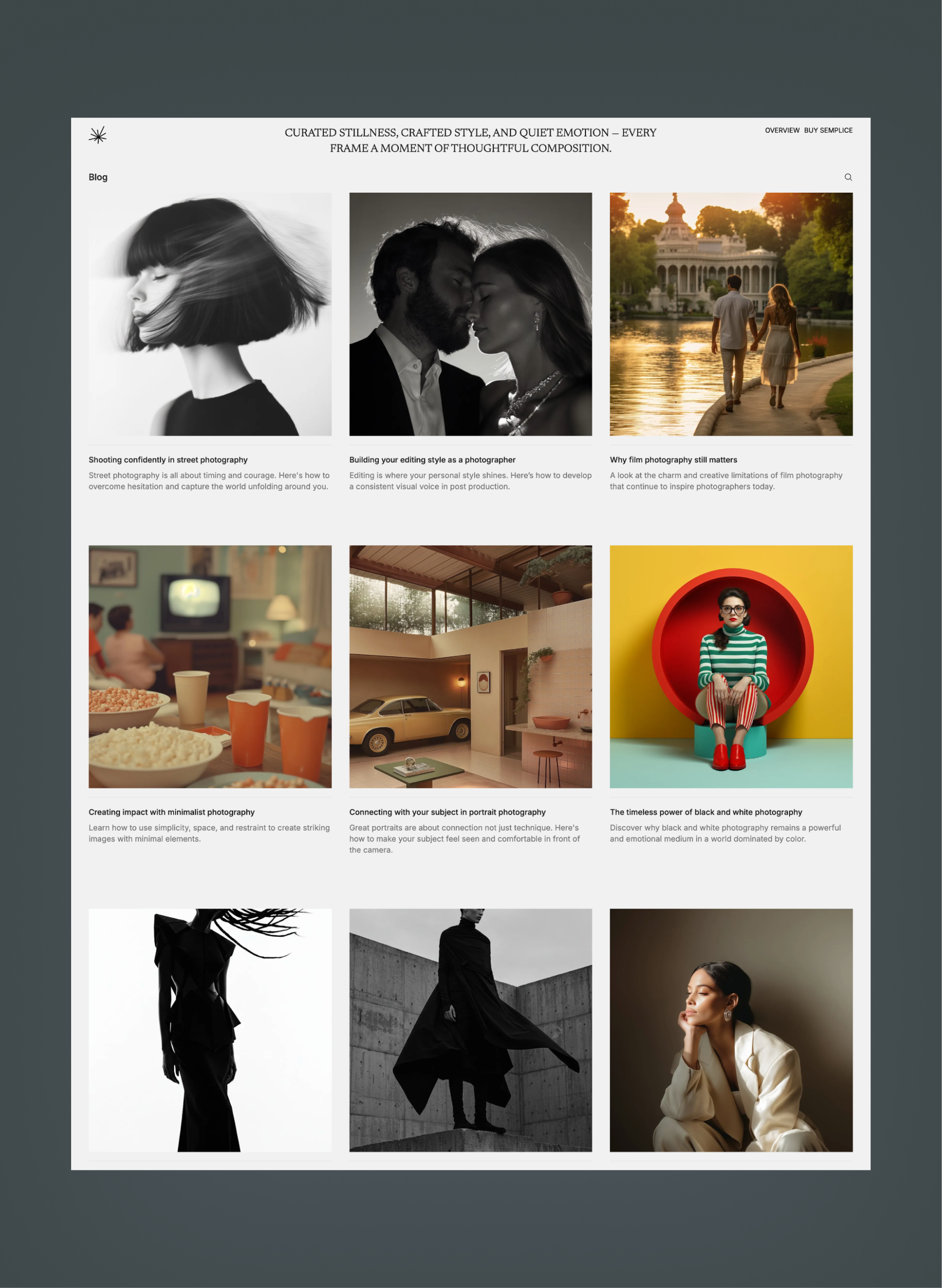 Semplice store page
