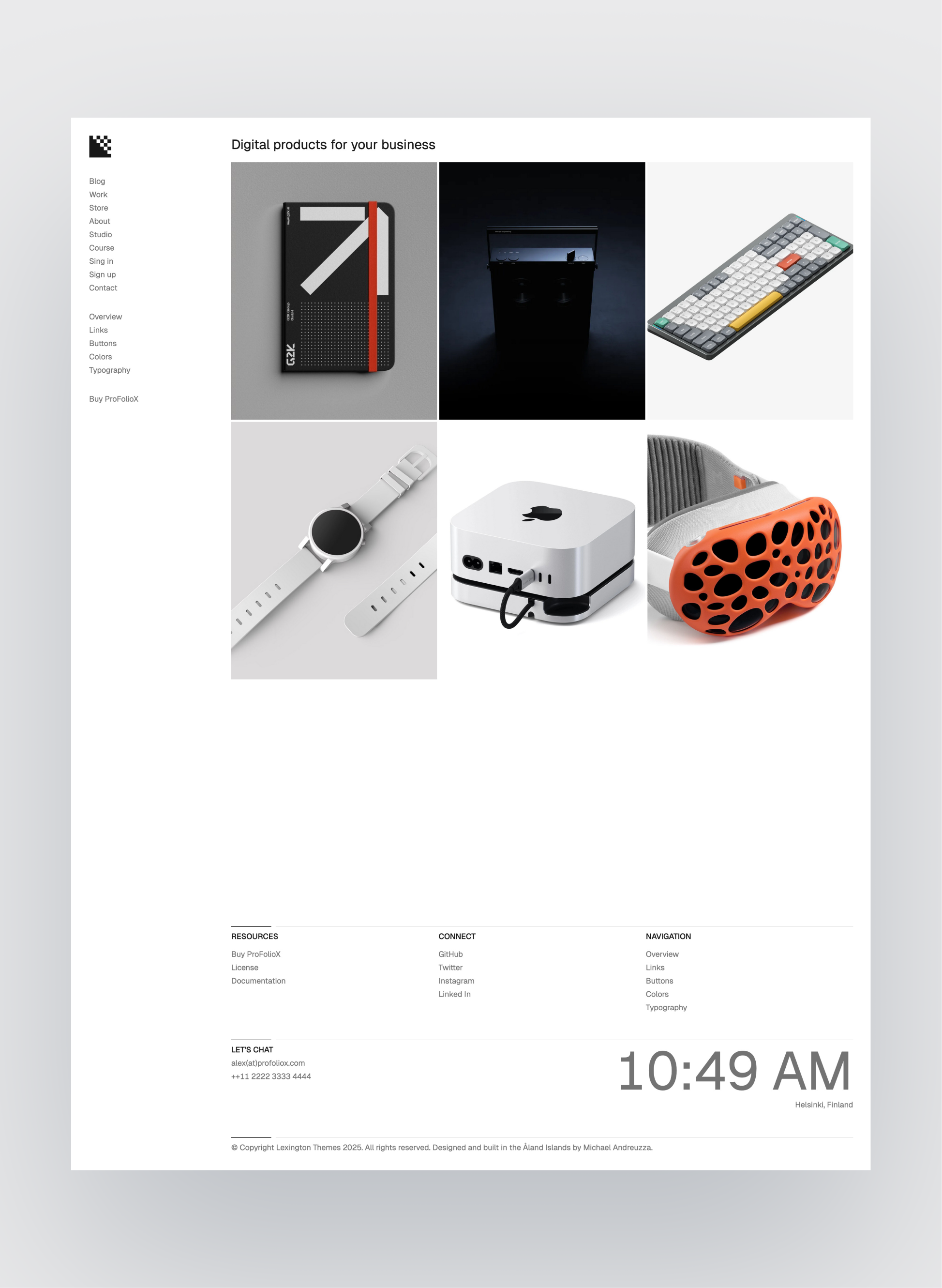 Pro FolioX store page