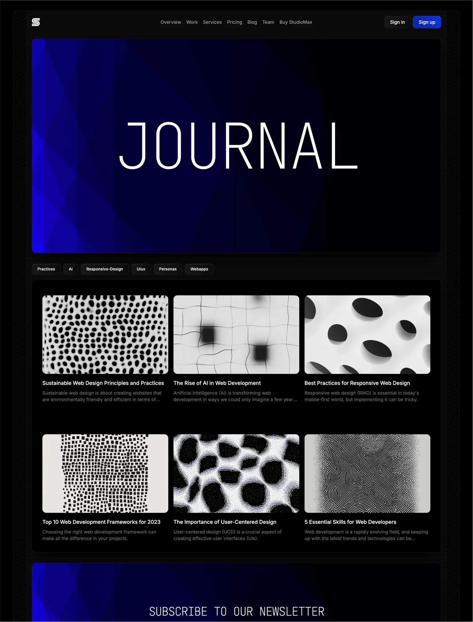 Studiomax page preview