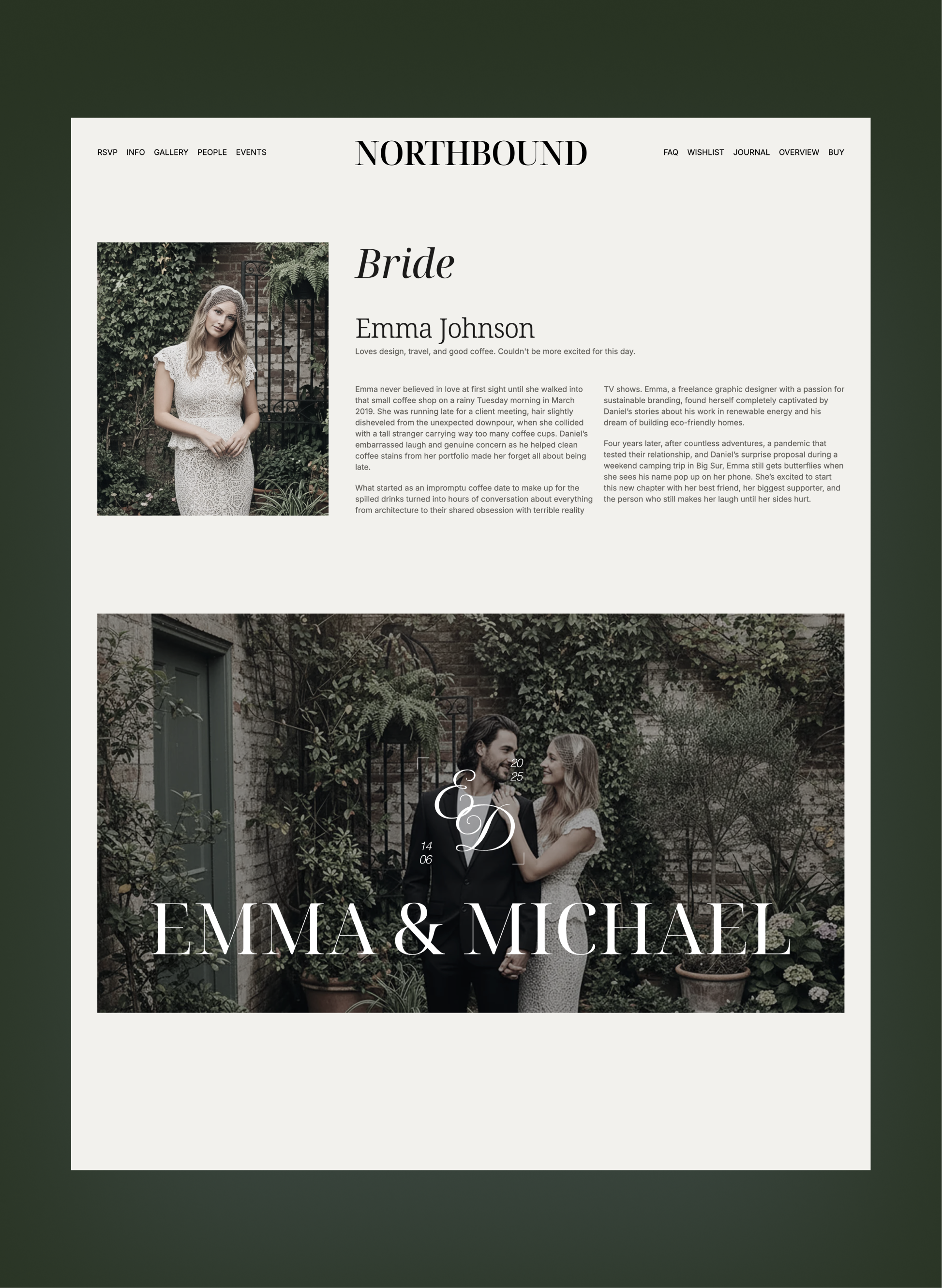 Northbound journal and updates page