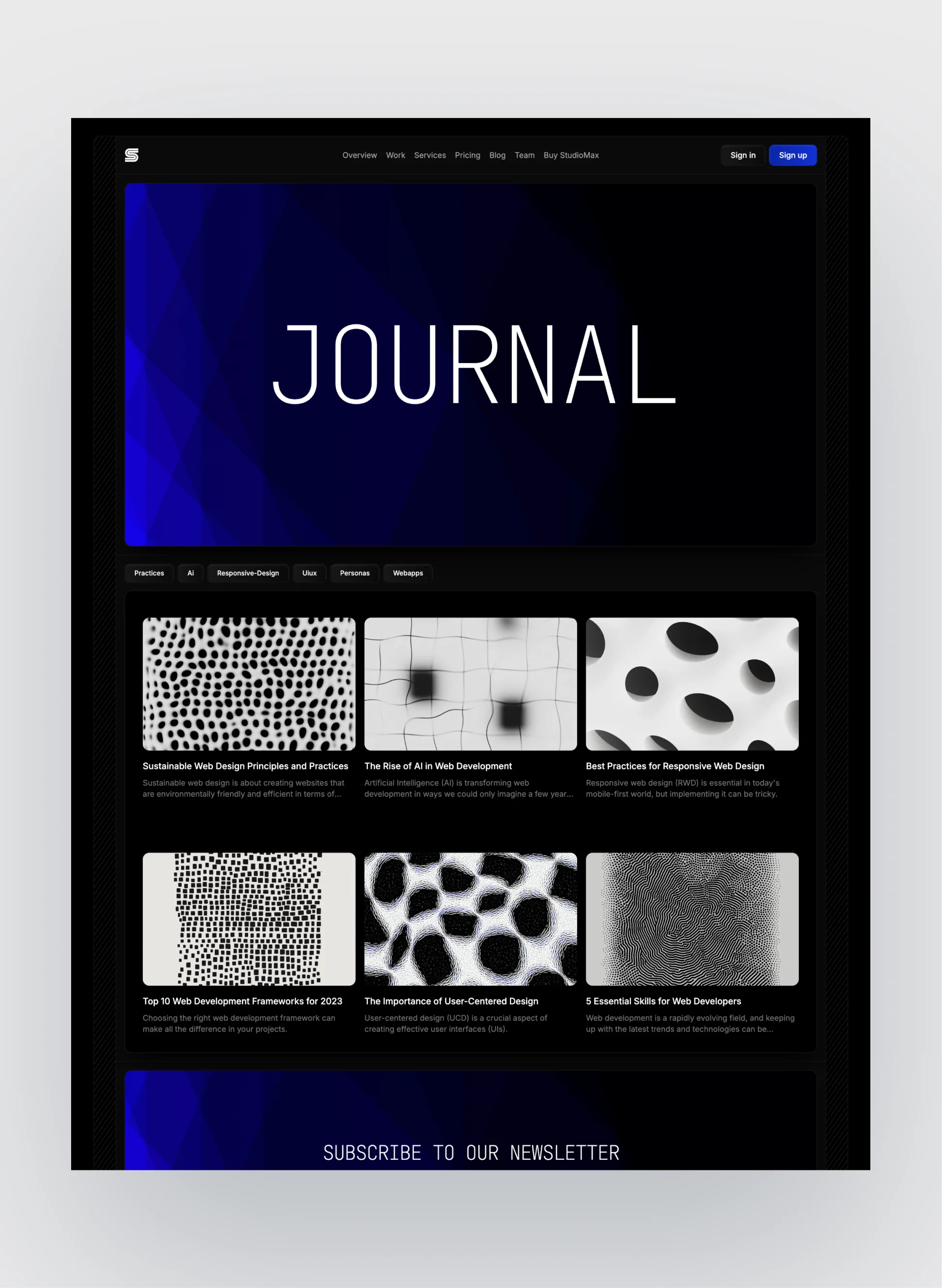 Studiomax page preview