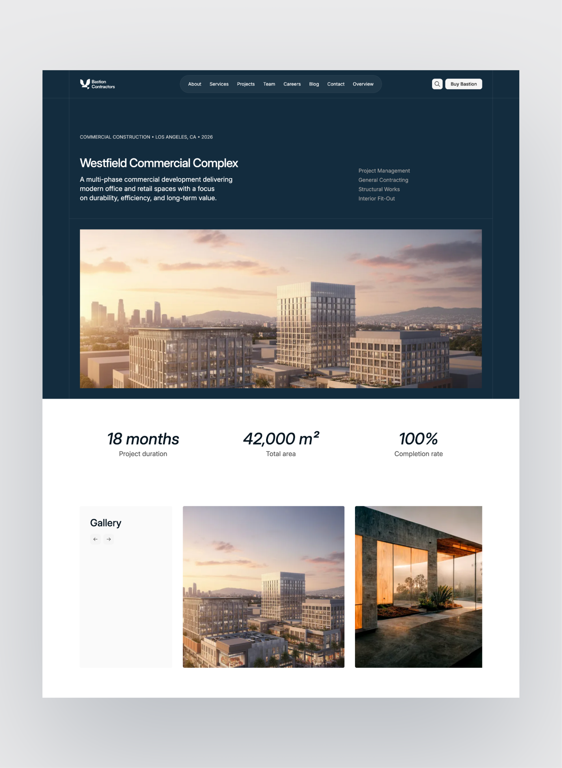 Bastion construction service detail page
