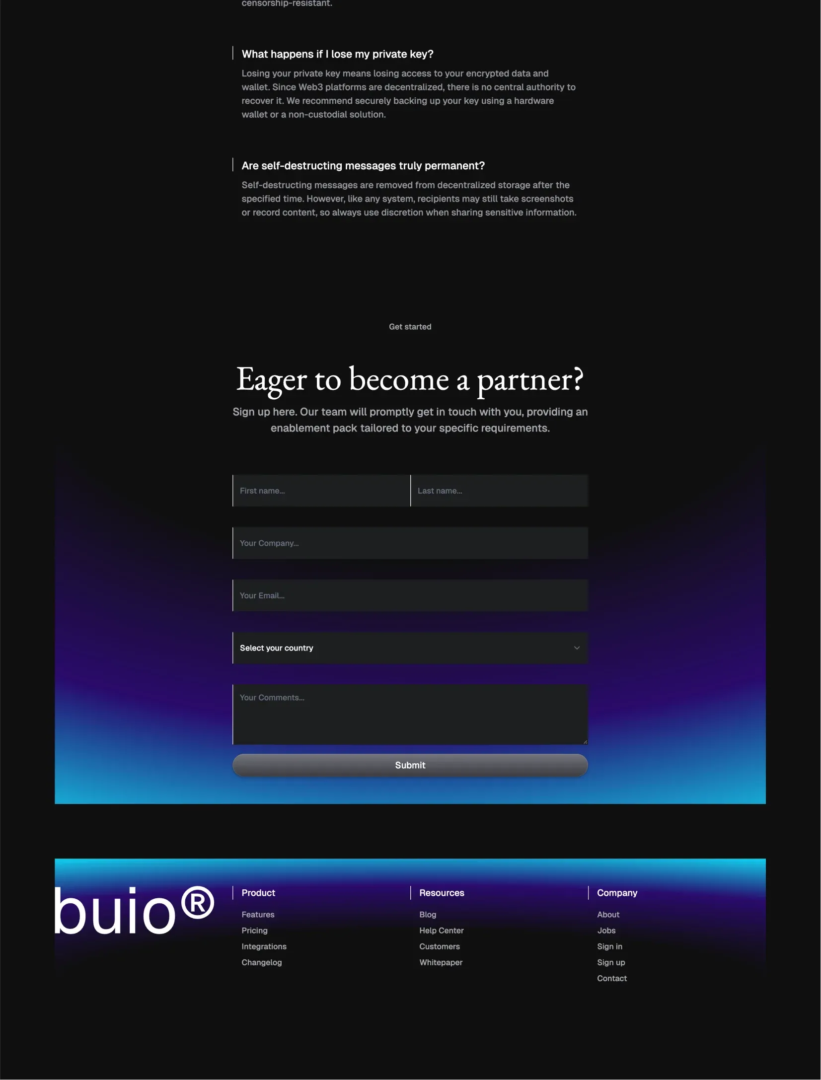 Buio customer showcase
