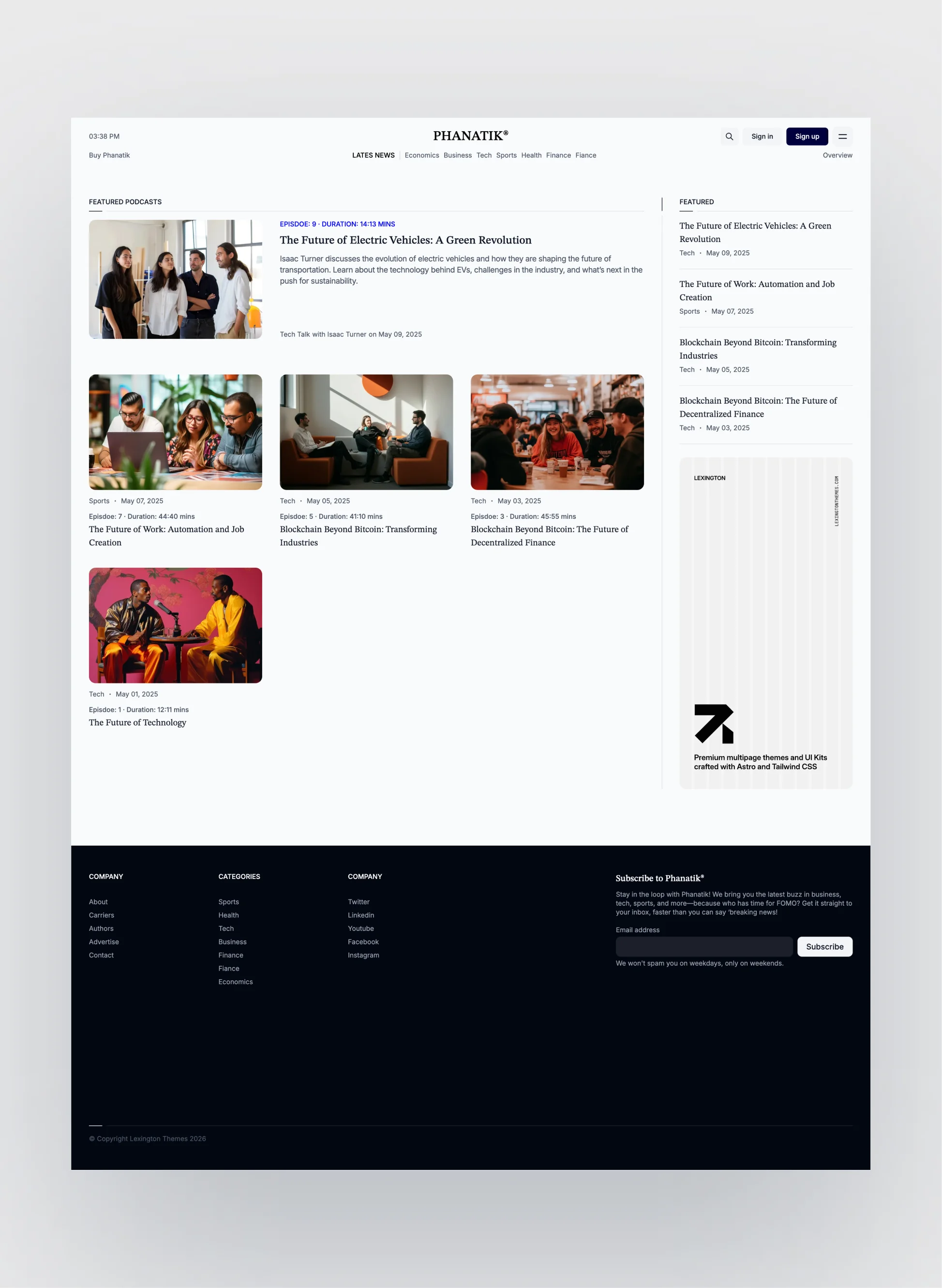 Phanatik responsive view