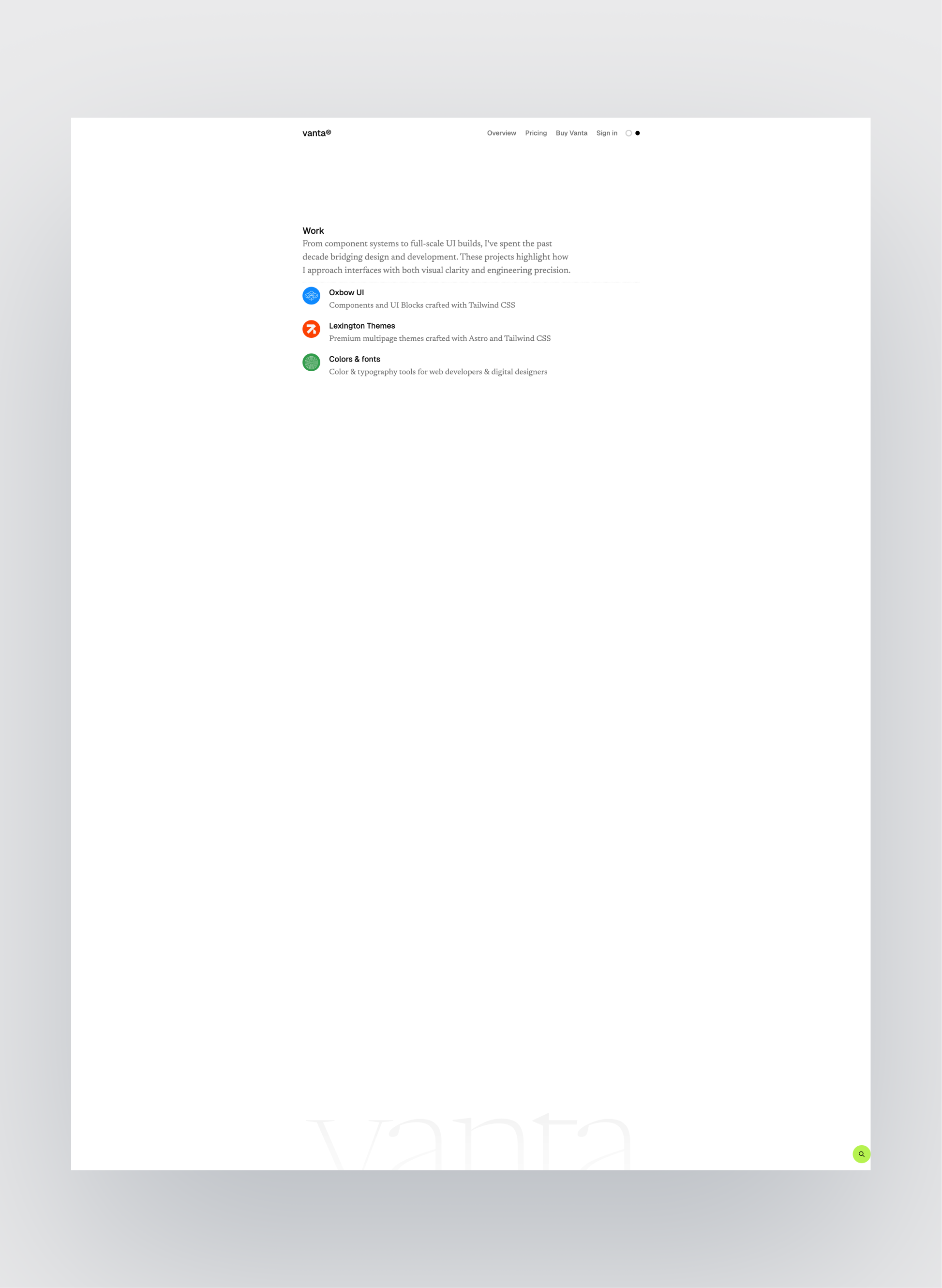 Vanta responsive course design