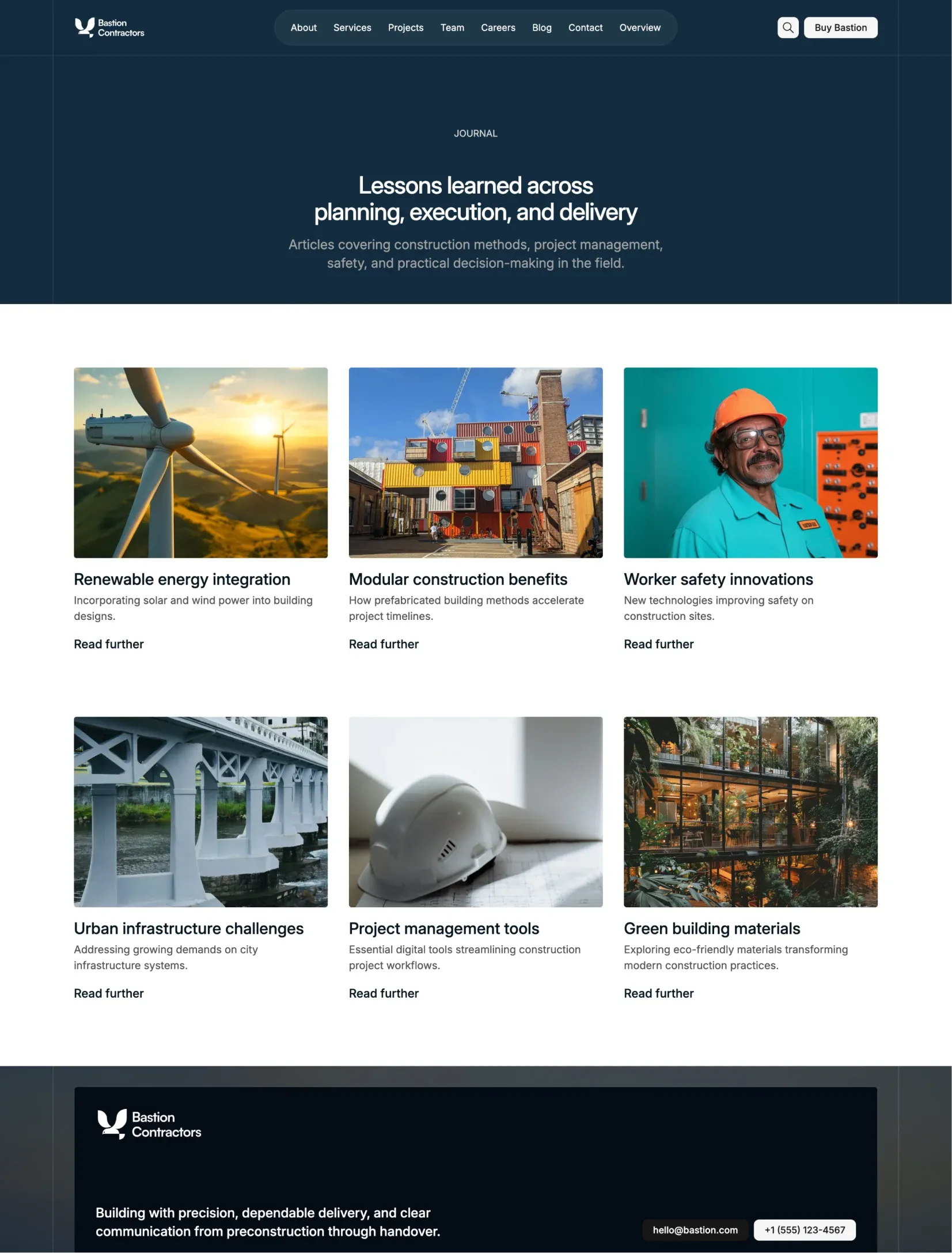 Bastion construction blog and insights