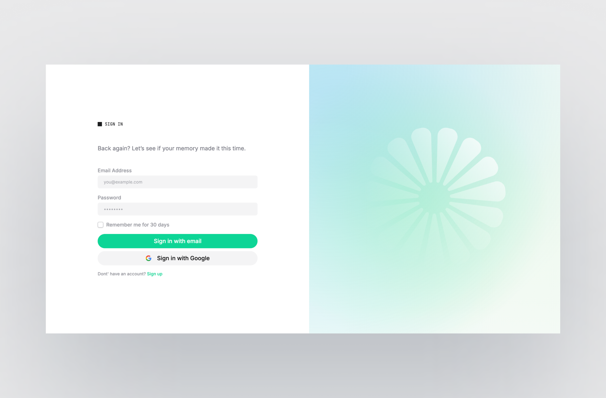 Navy team page layout