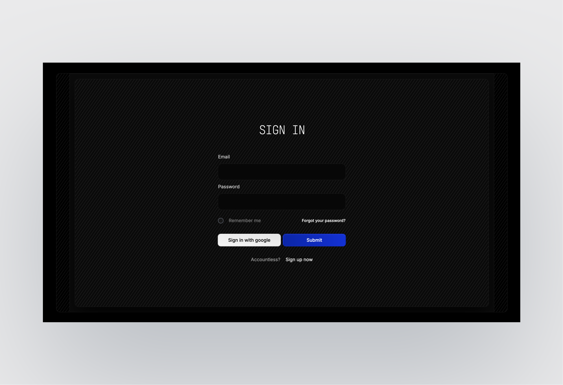 Studiomax dark gradient section design