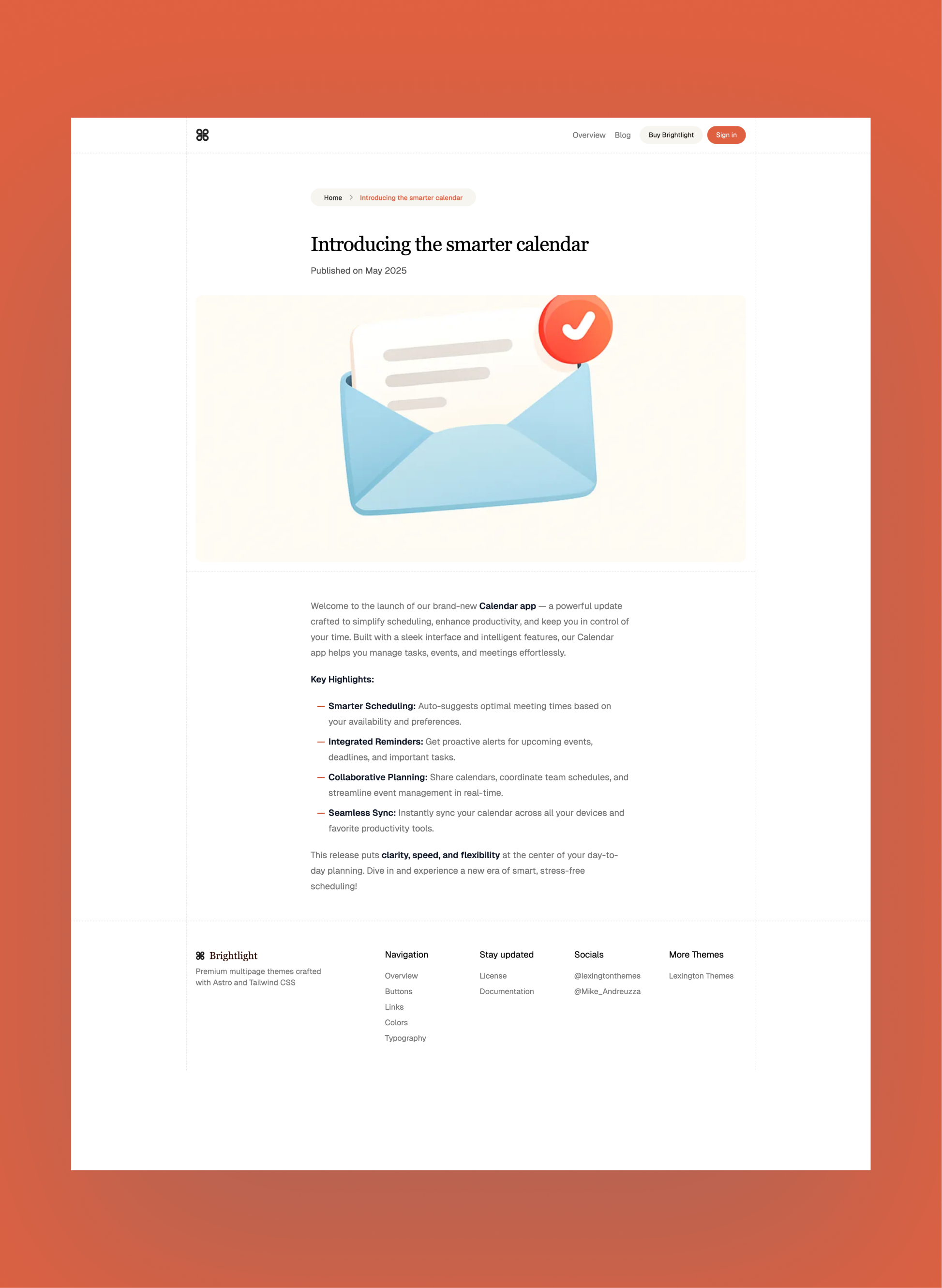 Brightlight page preview