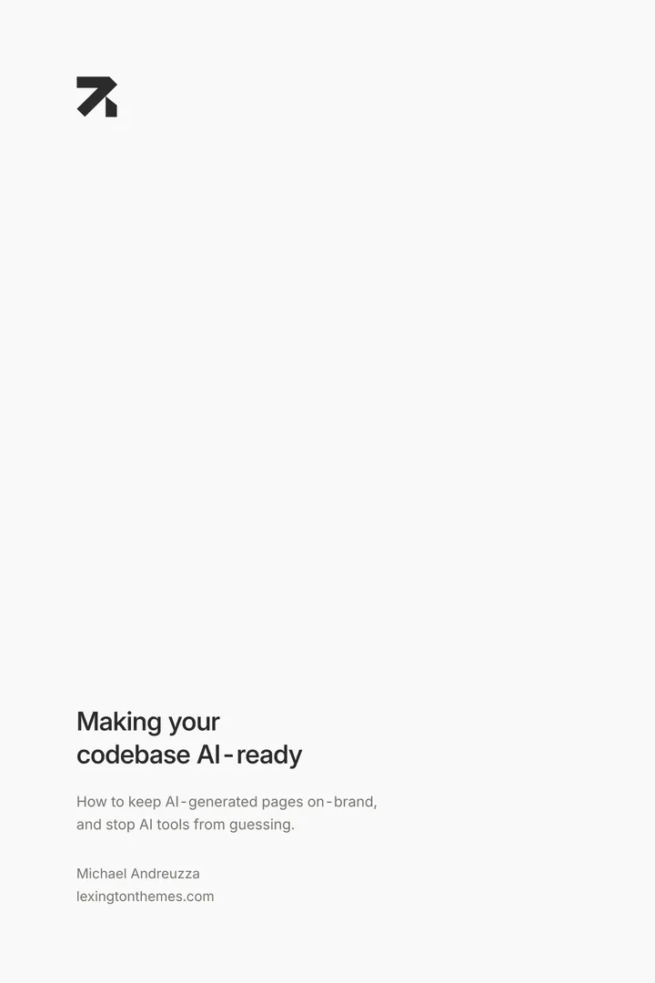 Cover of Making Your Codebase AI-Ready by Michael Andreuzza