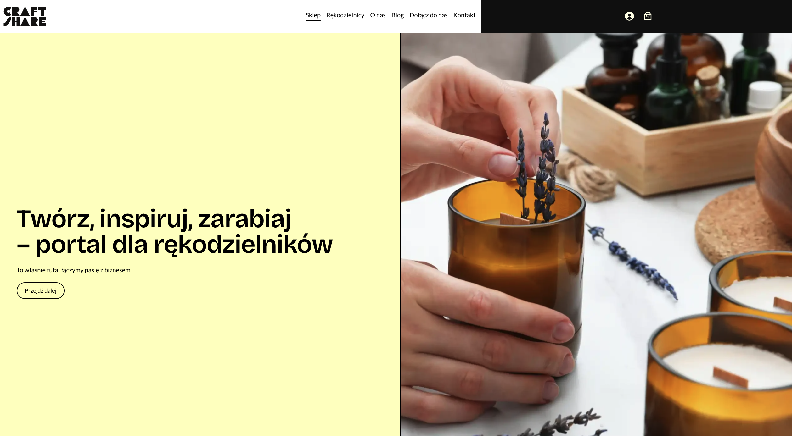 Craft Share website preview