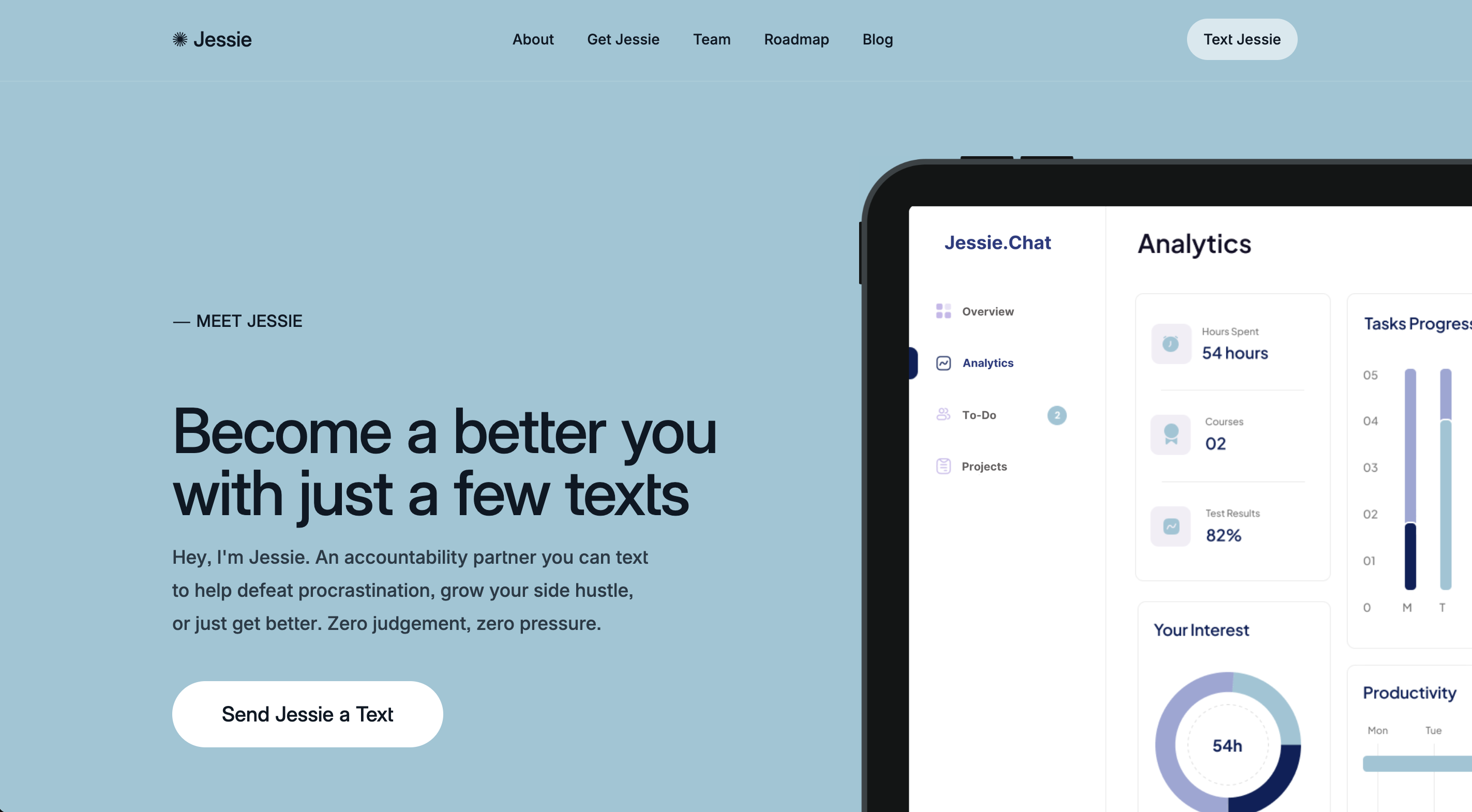 Jessie website preview